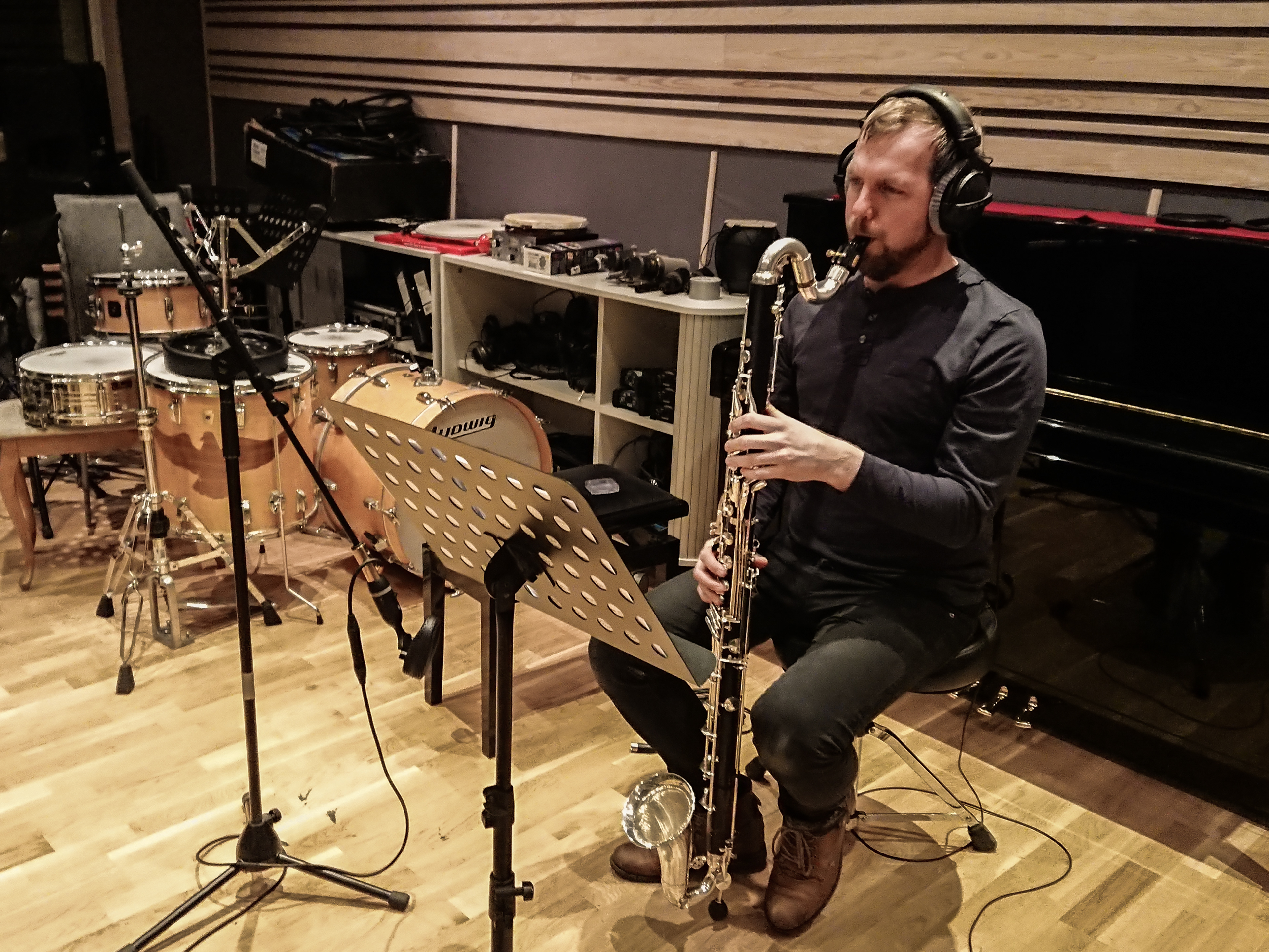 The magnificent Olav Bakke on bass clarinet!
