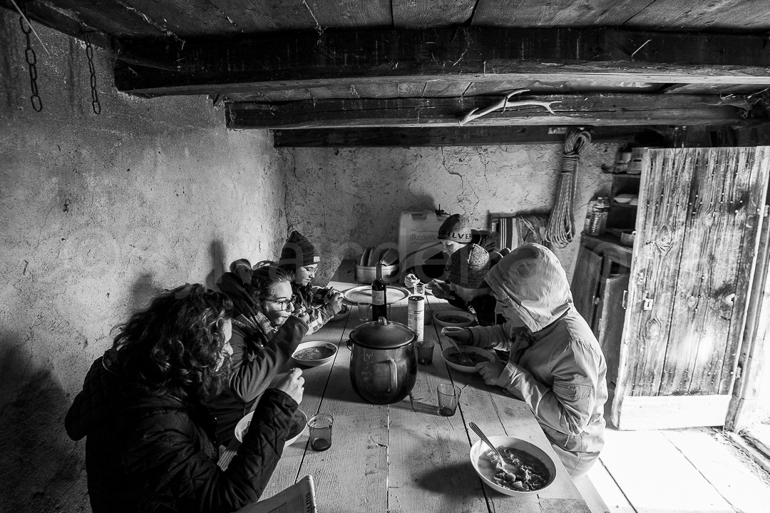 Repas à la cabane