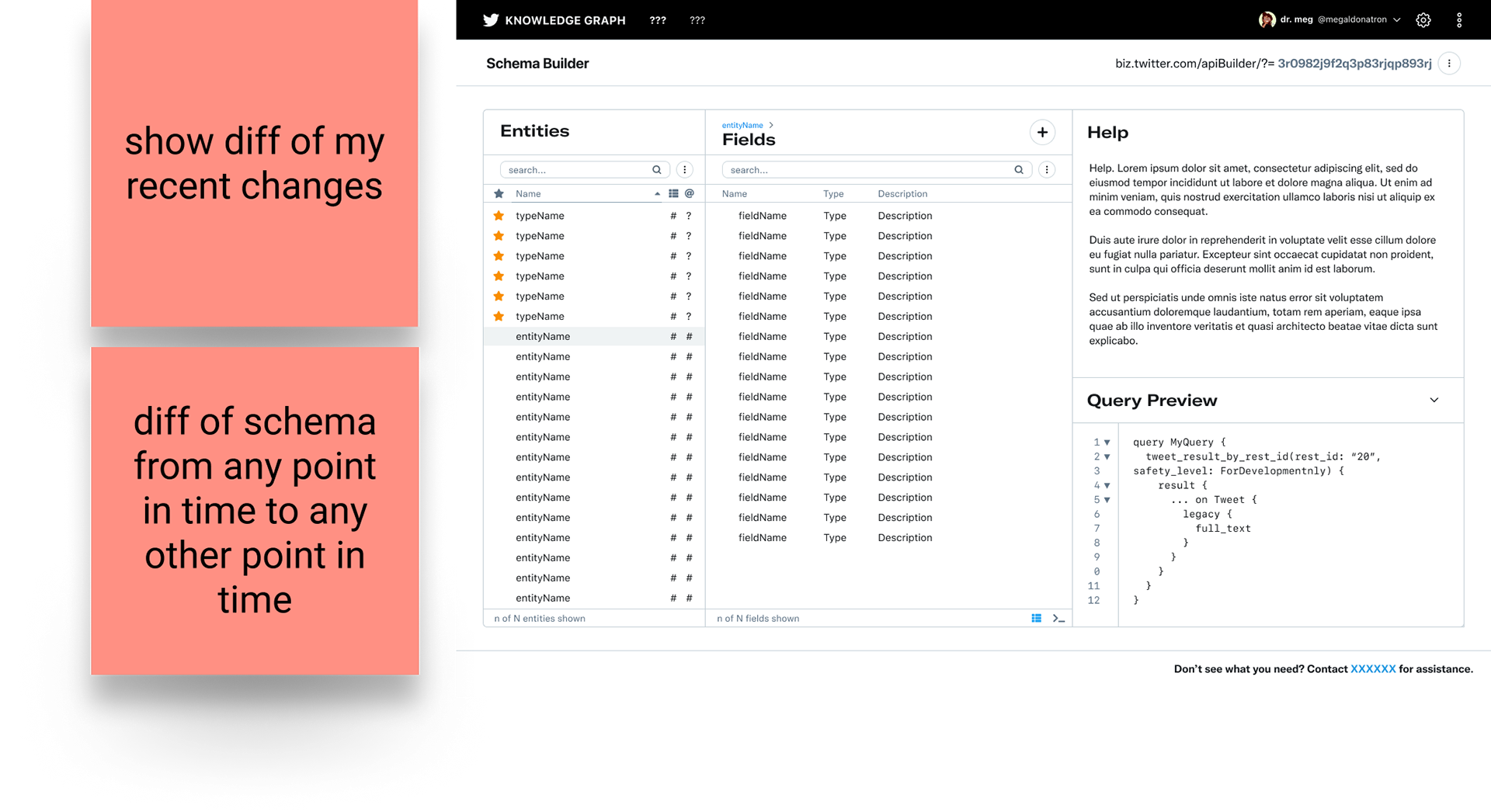 Example documentation of to-do items in Figma in context with the current flow