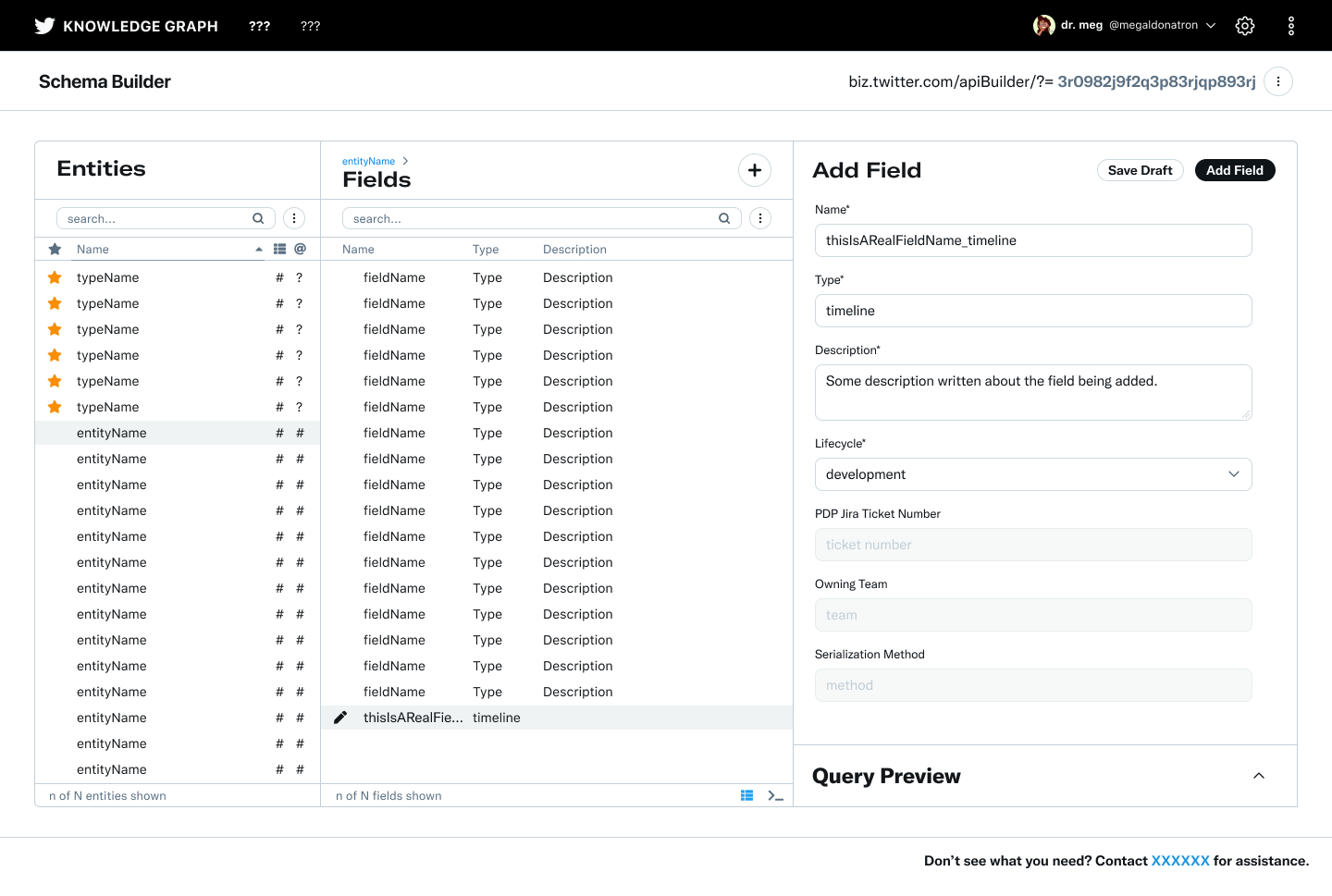 Hi-fidelity spec for add field flow filled