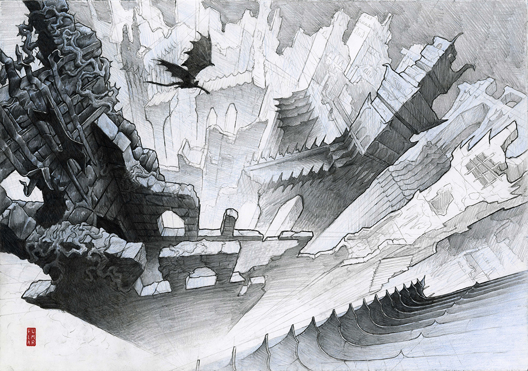 The ruins of Dol Guldur. The Hobbit.