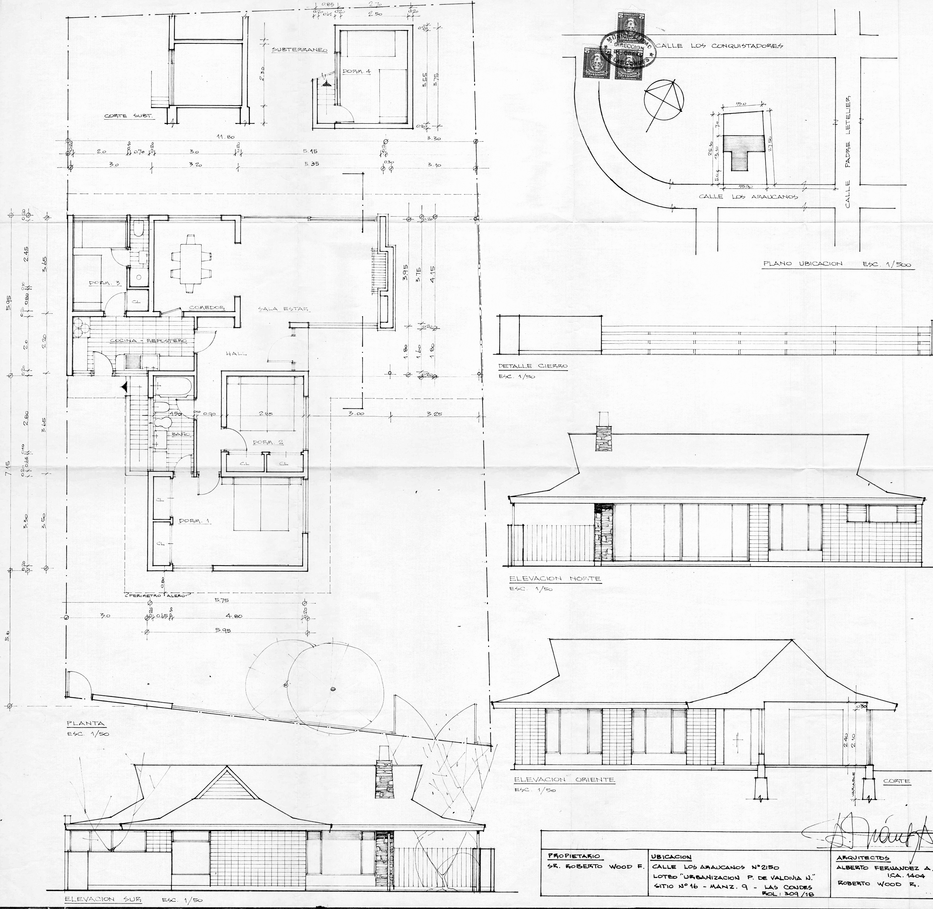 Planimetría original del la vivienda 