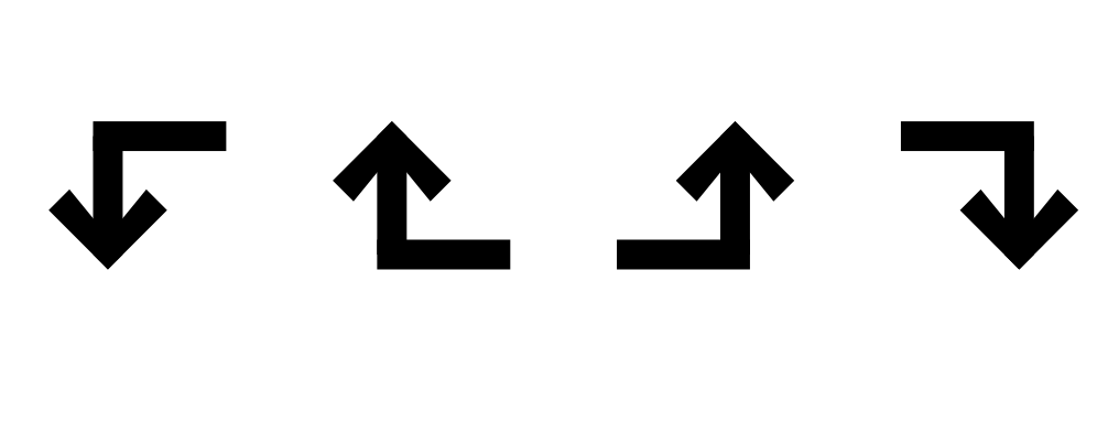 Compound Movements: left then first left, around the corner to your left, around the corner to your right, right then first right.