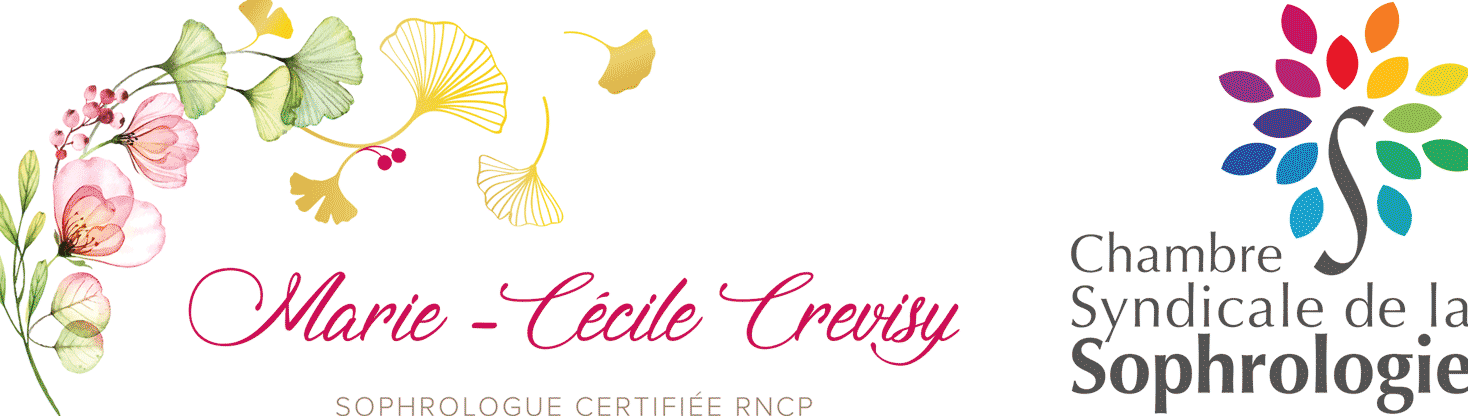 Logo Marie Cécile Crevisy  Logo Chambre syndicale de la sophrologie