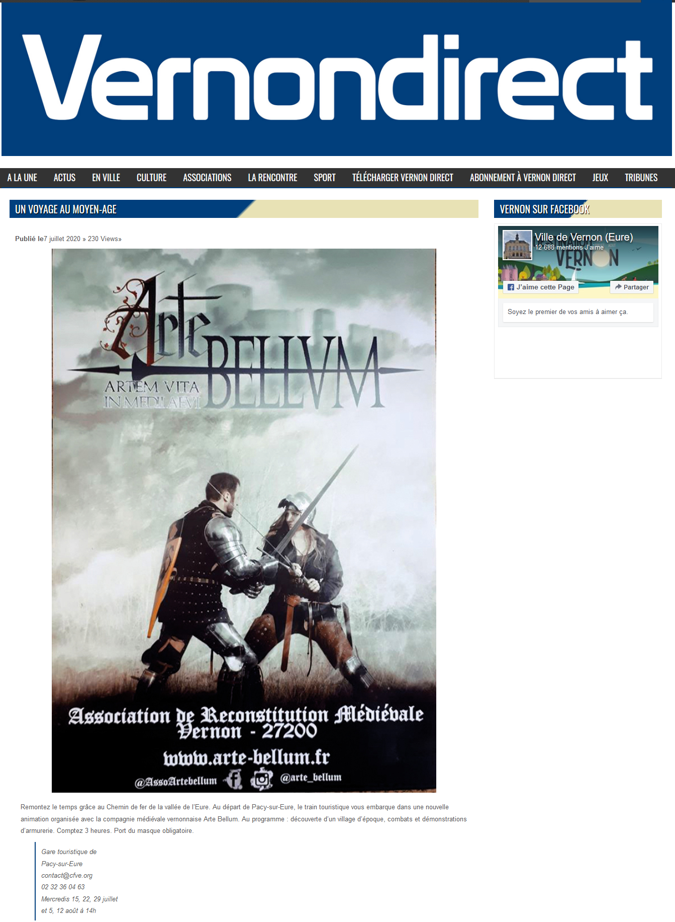 Arte Bellum — promotional artwork featured by Vernon Direct (2020). Logo and complete flyer design by me; I am pictured on the right in fifteenth-century infantry armour