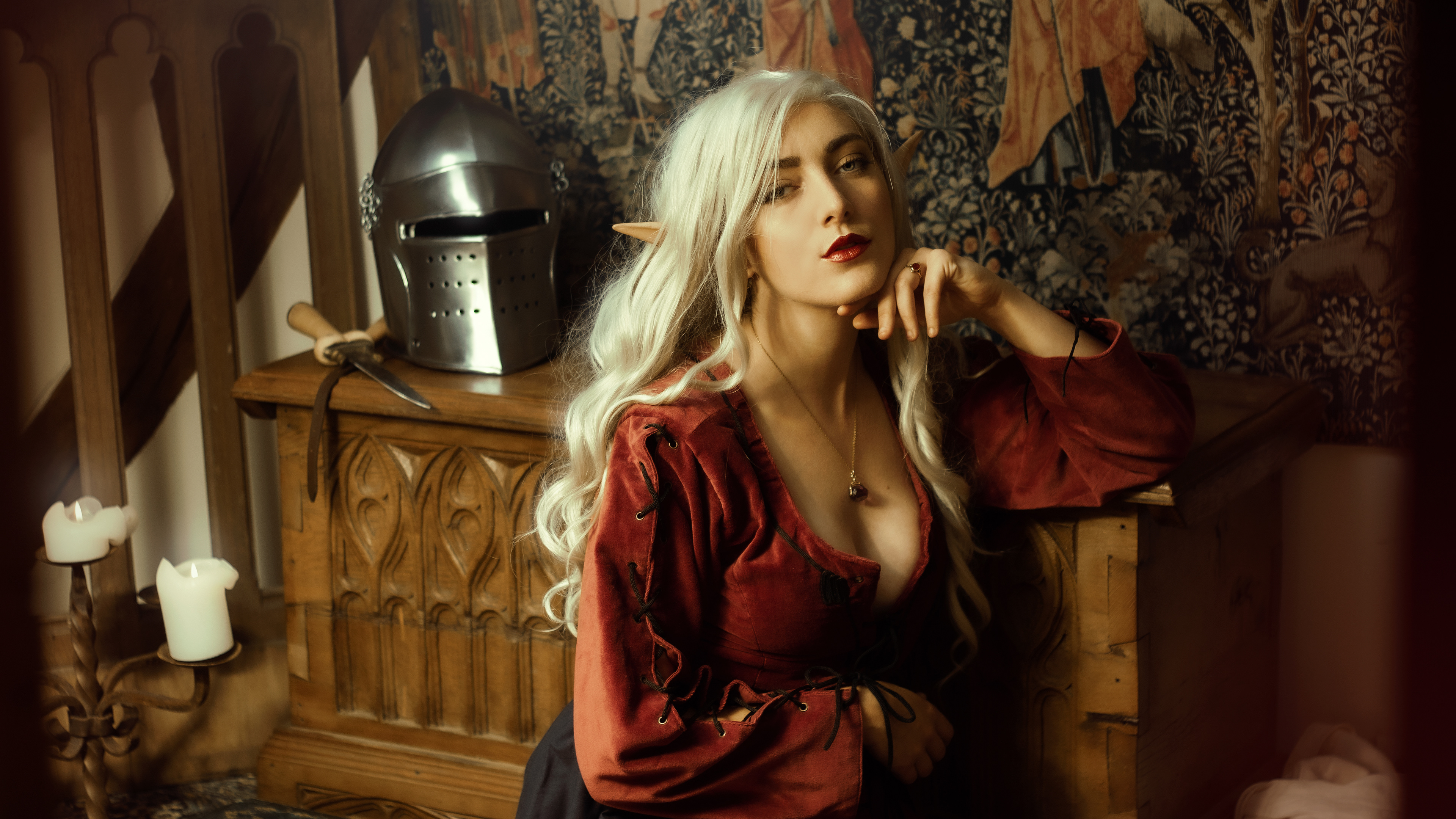 Eworianne — original character and self-portrait series. Character concept, set design, styling, photography and post-production by me