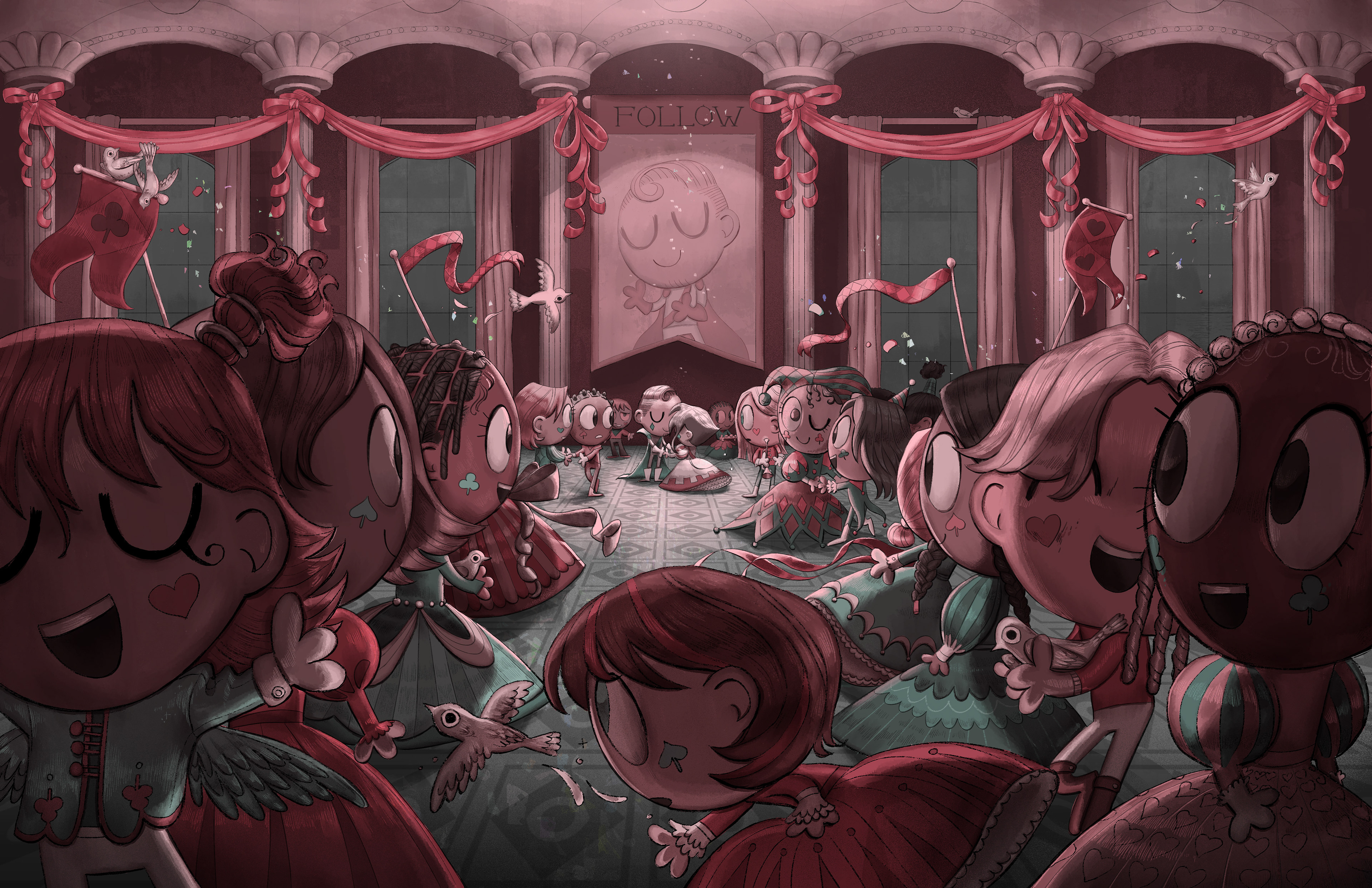 Rendered frame from my comic Faithful (2023).