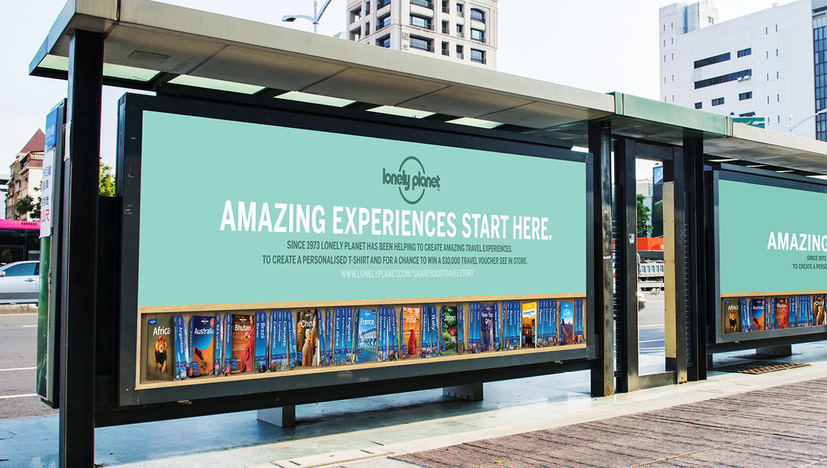 Lonely Planet billboard - Frankfurt