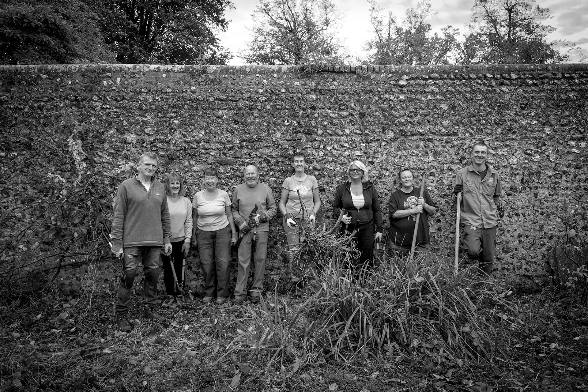Bramble clearance at the Preston Manor