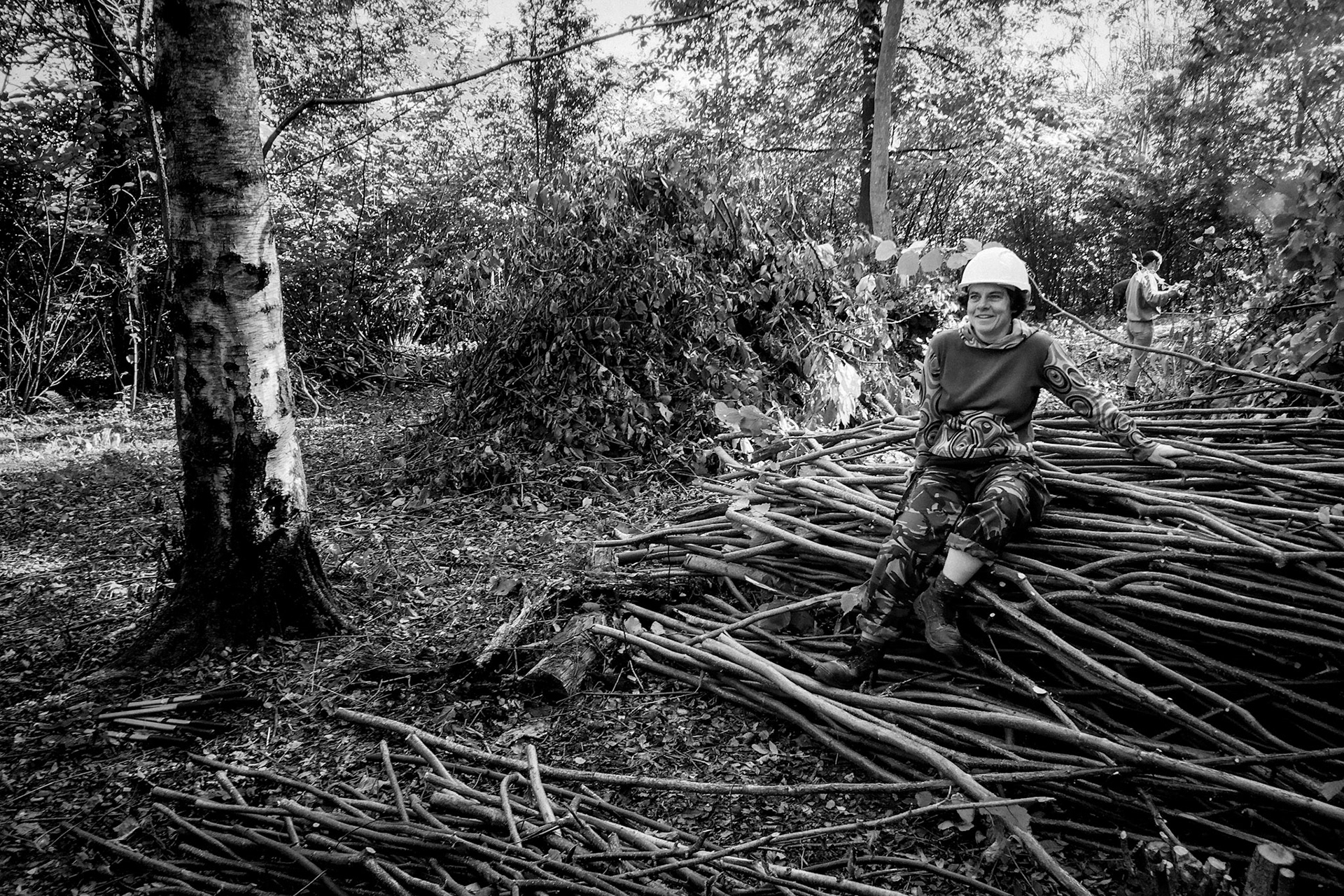 Coppicing at Stanmer Park