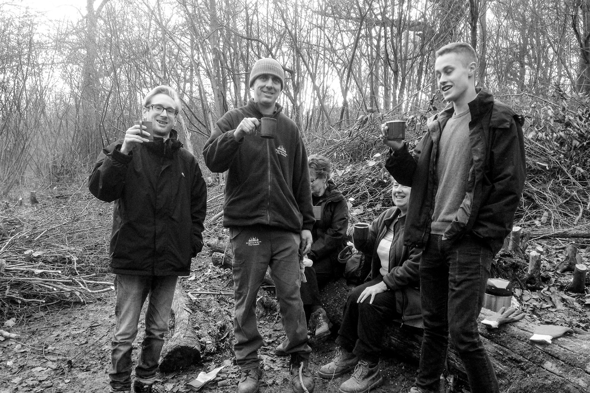 Coppicing at Stanmer Park