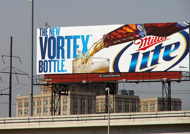 Miller Lite Vortex Bottle - Baird Display