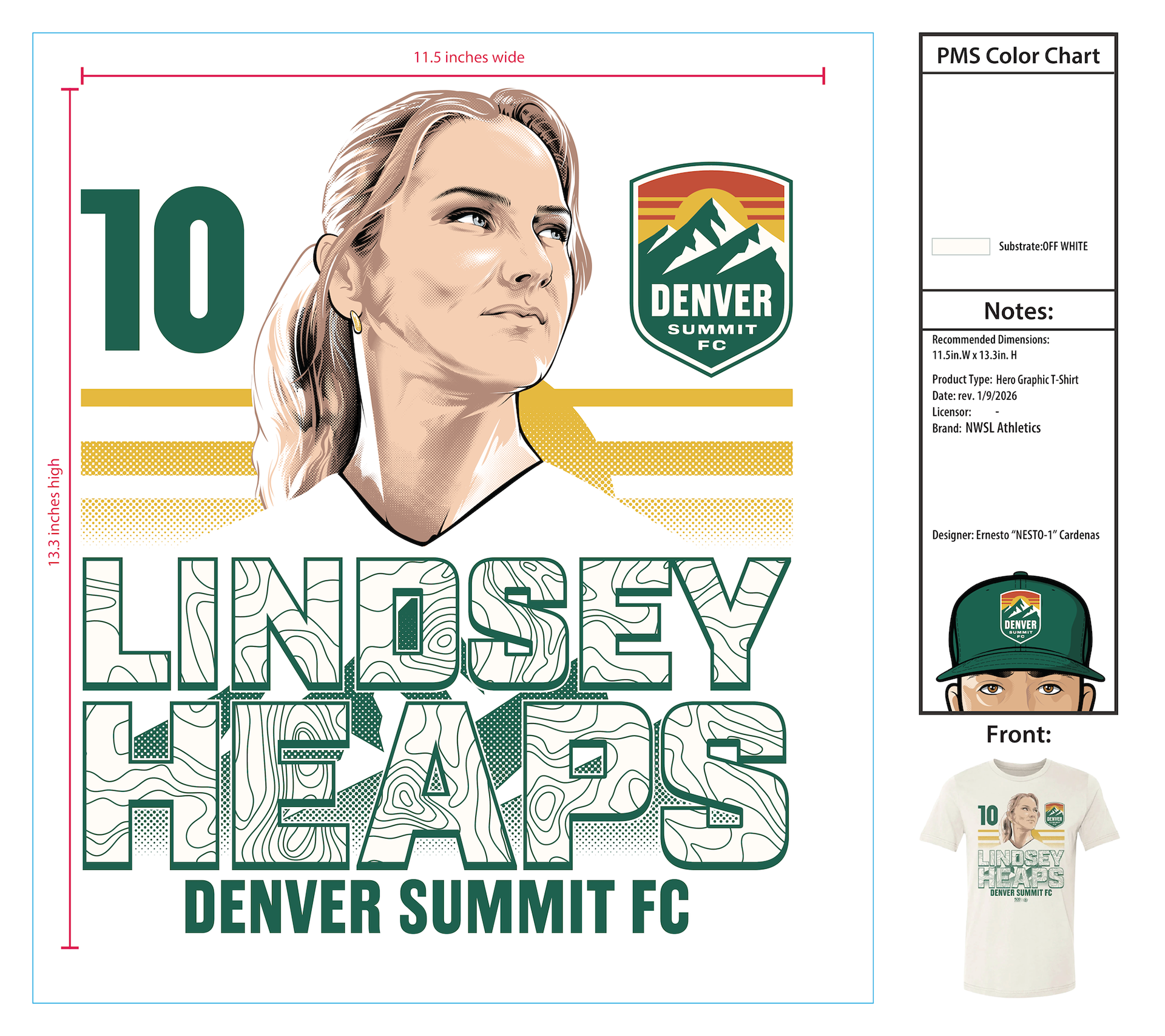 2026 - Lindsey Heaps Hero Shirt Design