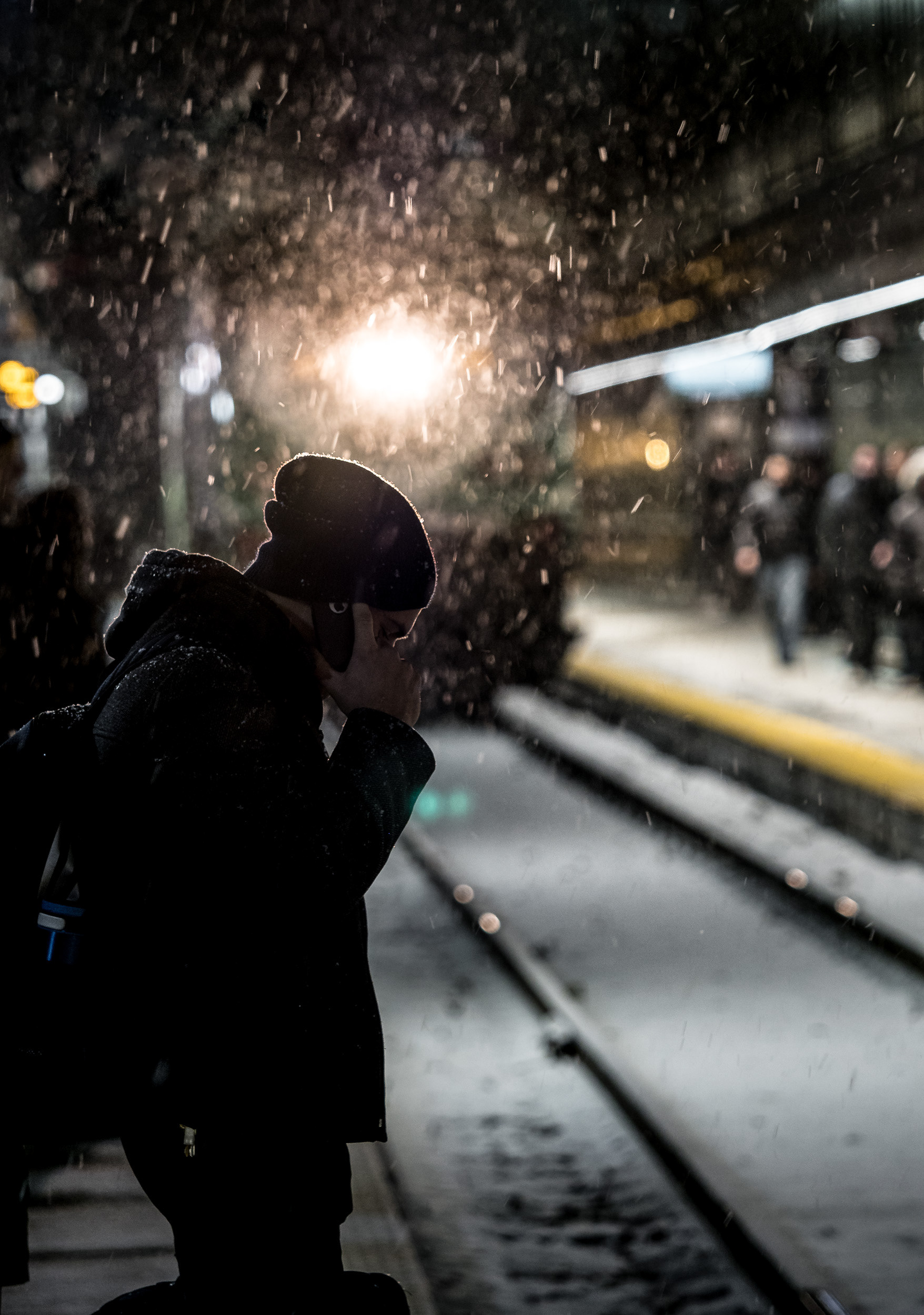 Waiting for Go Train
