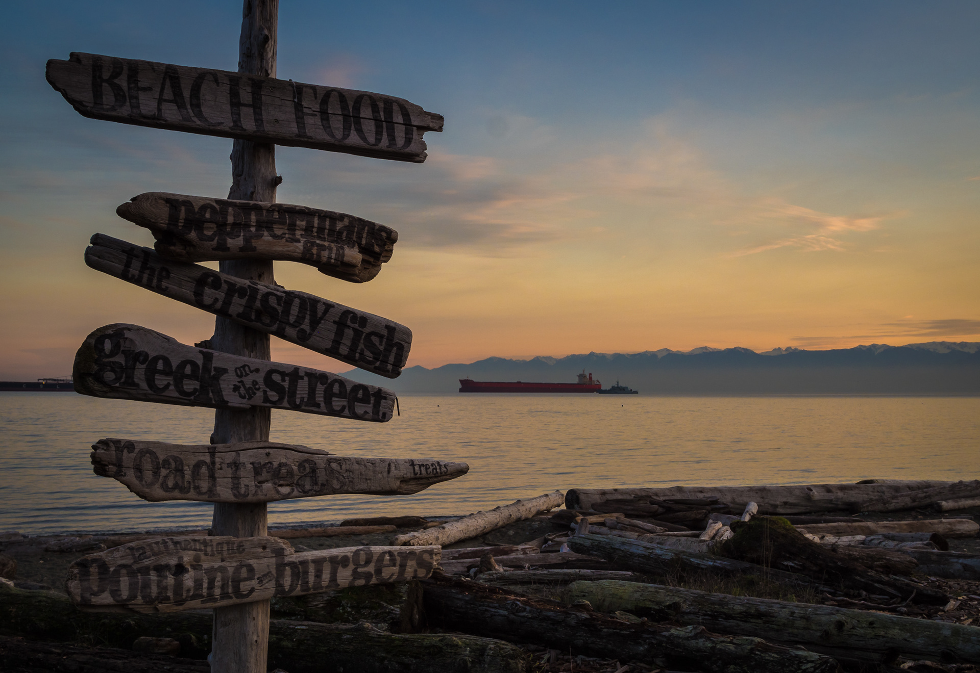 Beach Signpost
