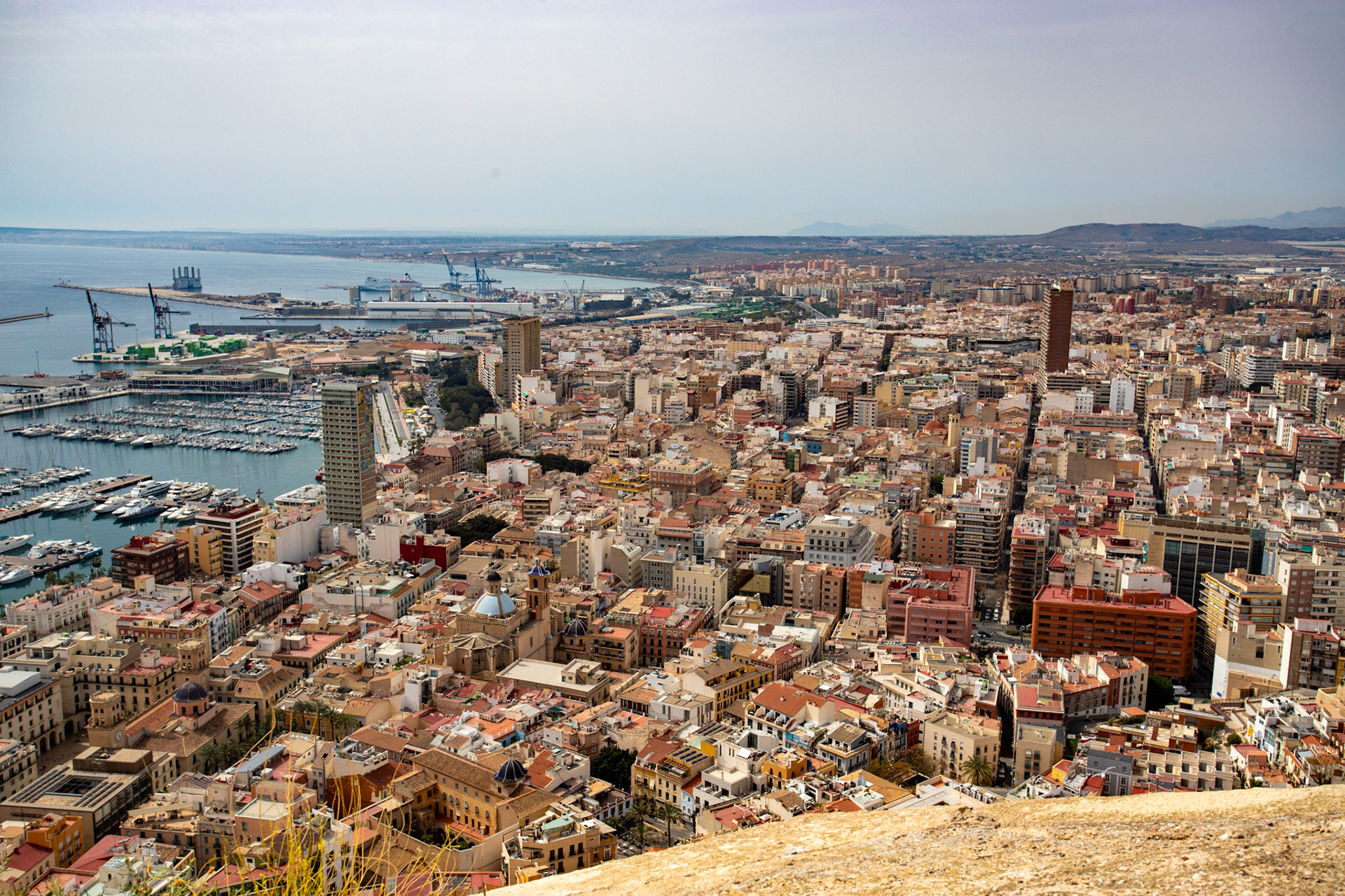 View from Santa Bárbara Castle, Alicante 20 March 2024