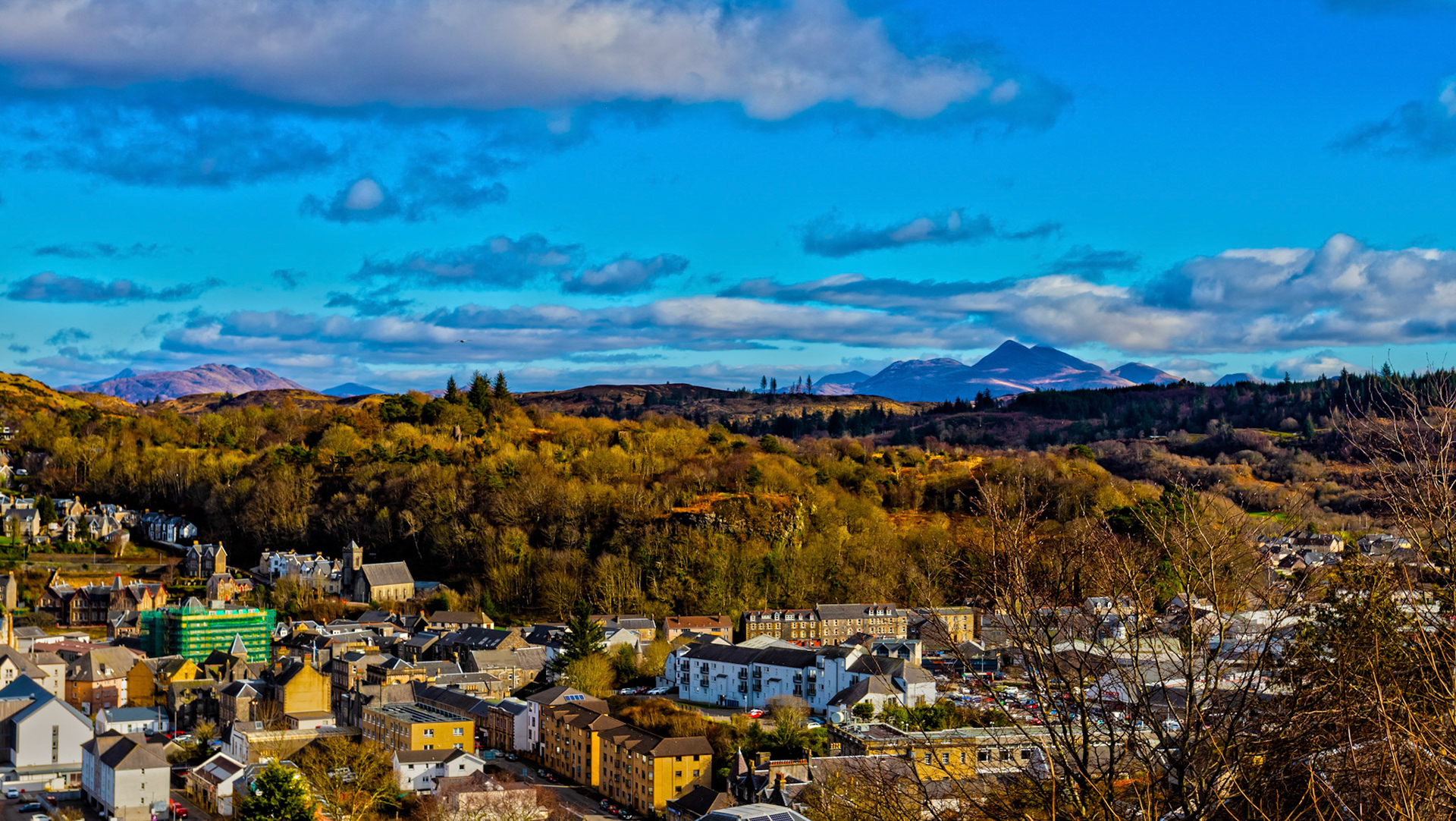 View from Pulpit Hill, Oban 25 February 2023