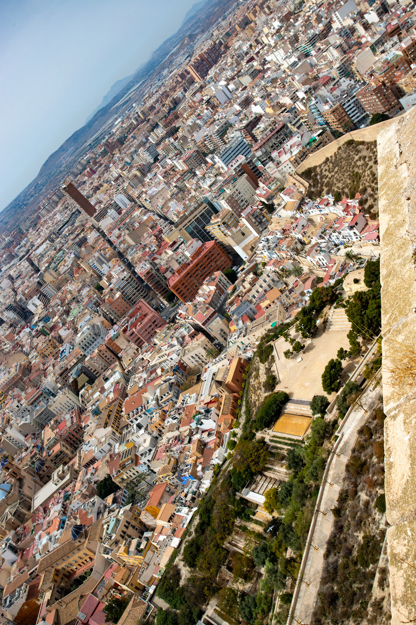 View from Santa Bárbara Castle, Alicante 20 March 2024