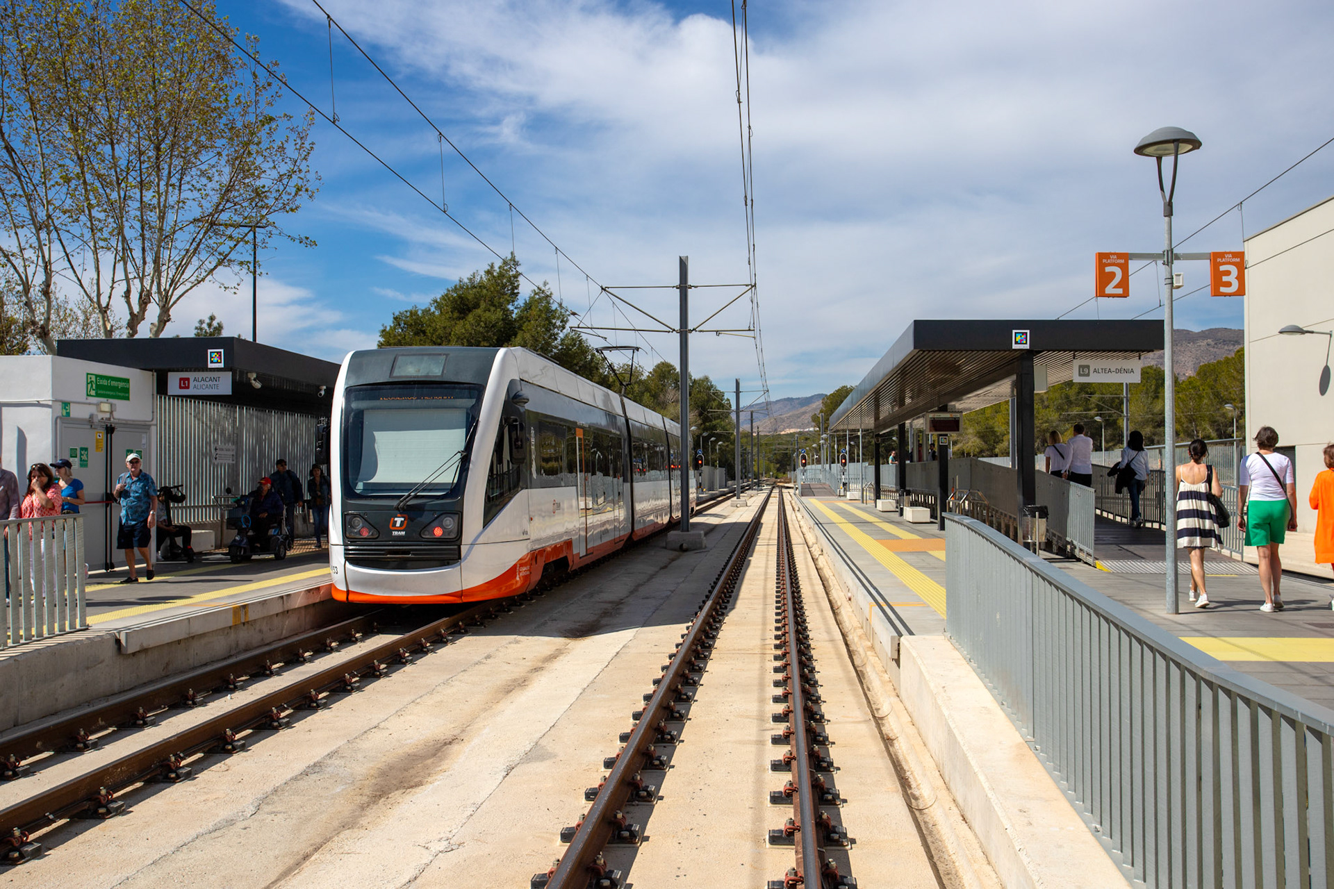 Benidorm Tram Station on way to Altea 18 March 2024