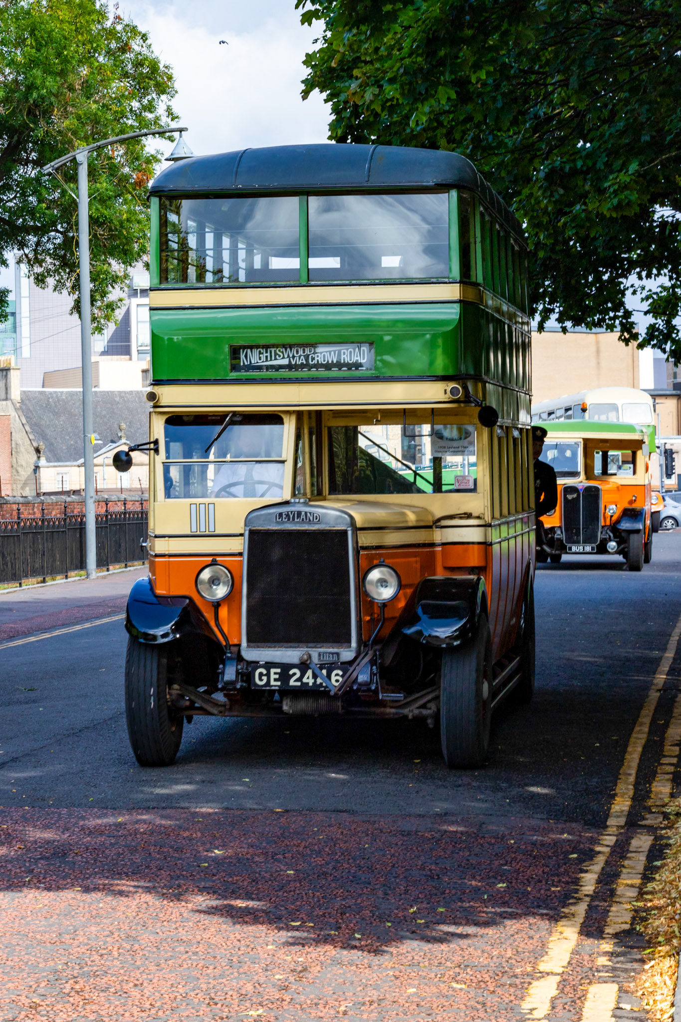 GE2446 Number: 111 1928 Leyland Titan - 100 years of Glasgow Corporation Motorbuses at the People's Palace Glasgow 03 August 2024