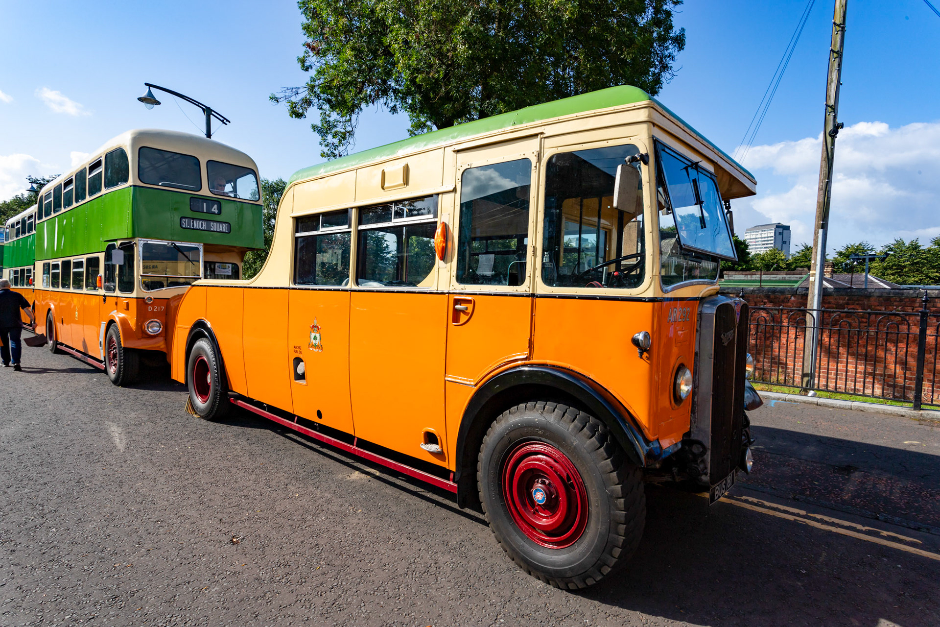 BUS181 Number: AR292 AEC Regent 1938 - 100 years of Glasgow Corporation Motorbuses at the People's Palace Glasgow 03 August 2024