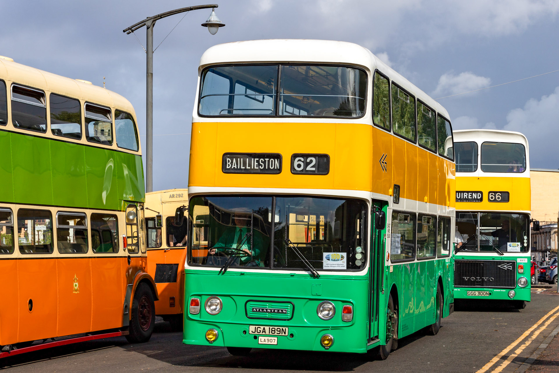 JGA189N Number: LA907 Leyland Atlantean 1975 - 100 years of Glasgow Corporation Motorbuses at the People's Palace Glasgow 03 August 2024