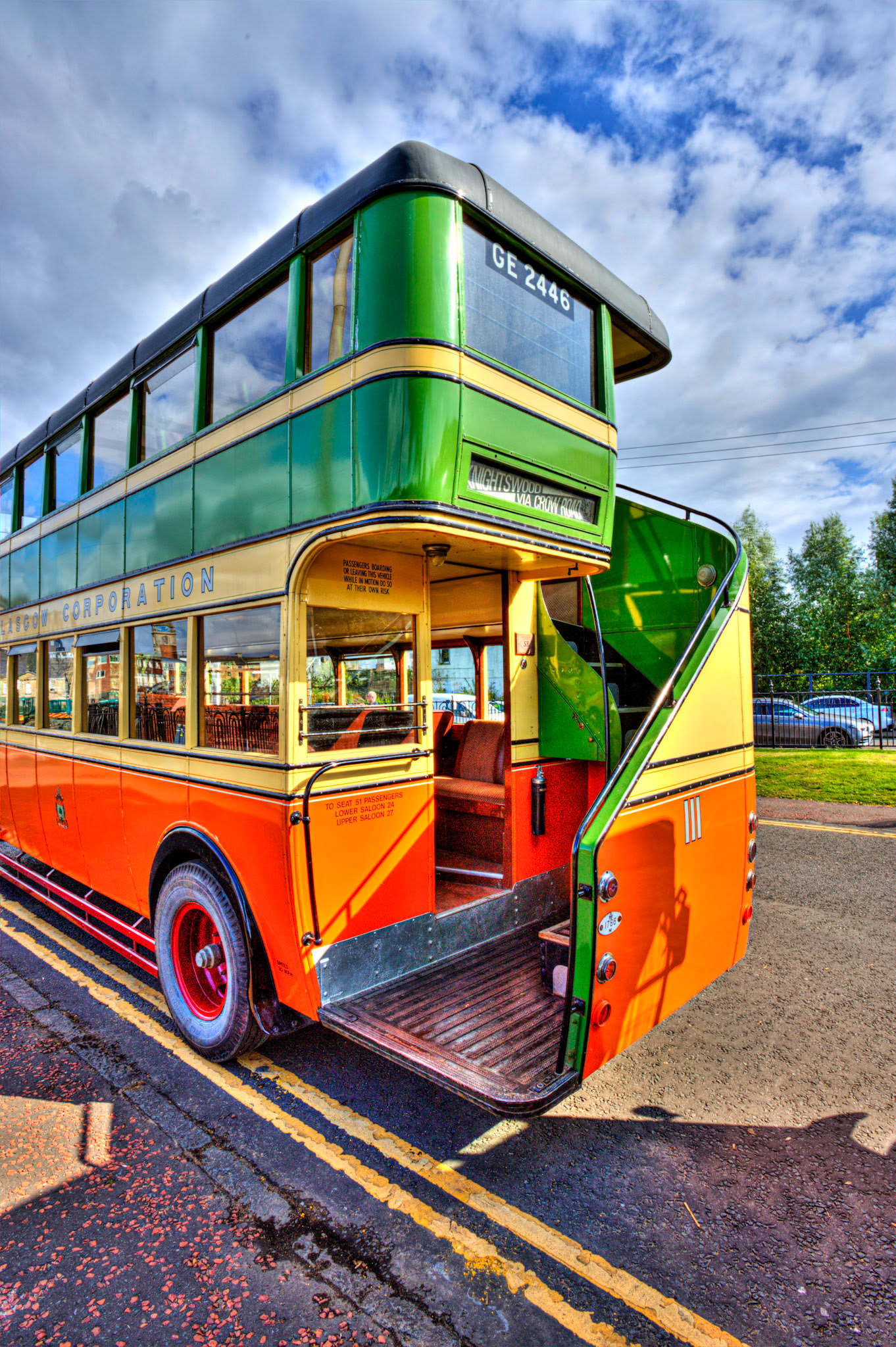 GE2446 Number: 111 1928 Leyland Titan - 100 years of Glasgow Corporation Motorbuses at the People's Palace Glasgow 03 August 2024