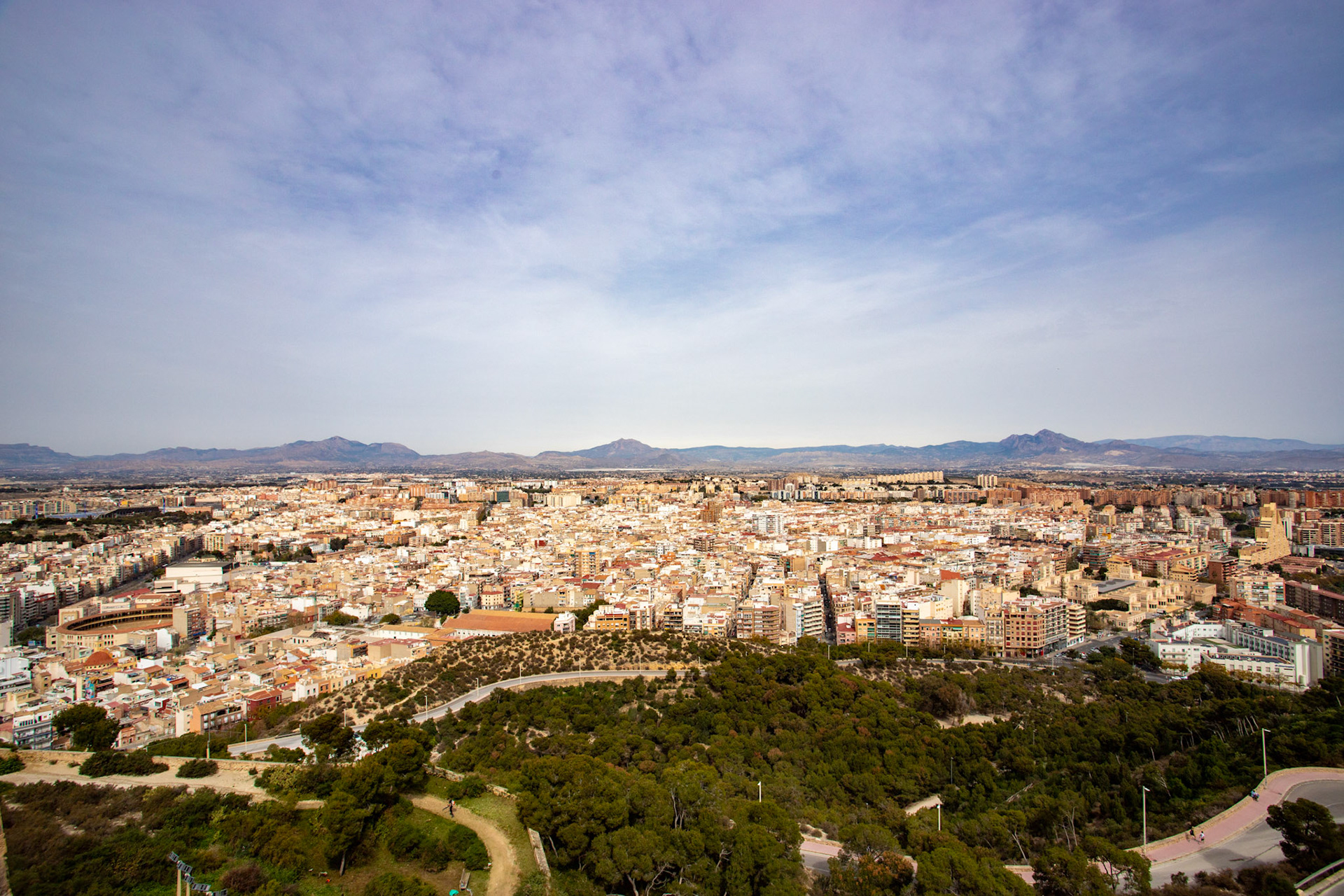 View from Santa Bárbara Castle, Alicante 20 March 2024