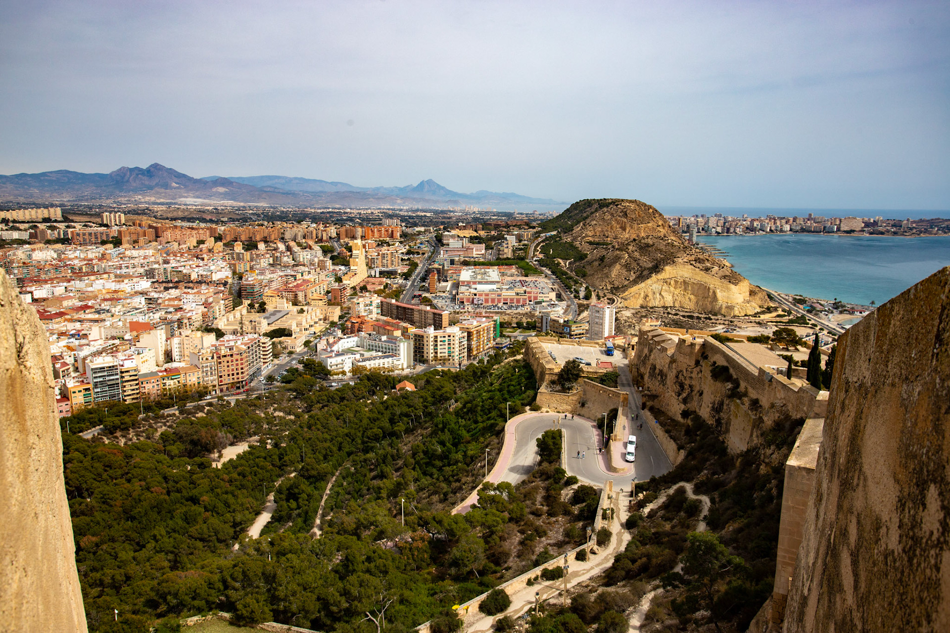 View from Santa Bárbara Castle, Alicante 20 March 2024