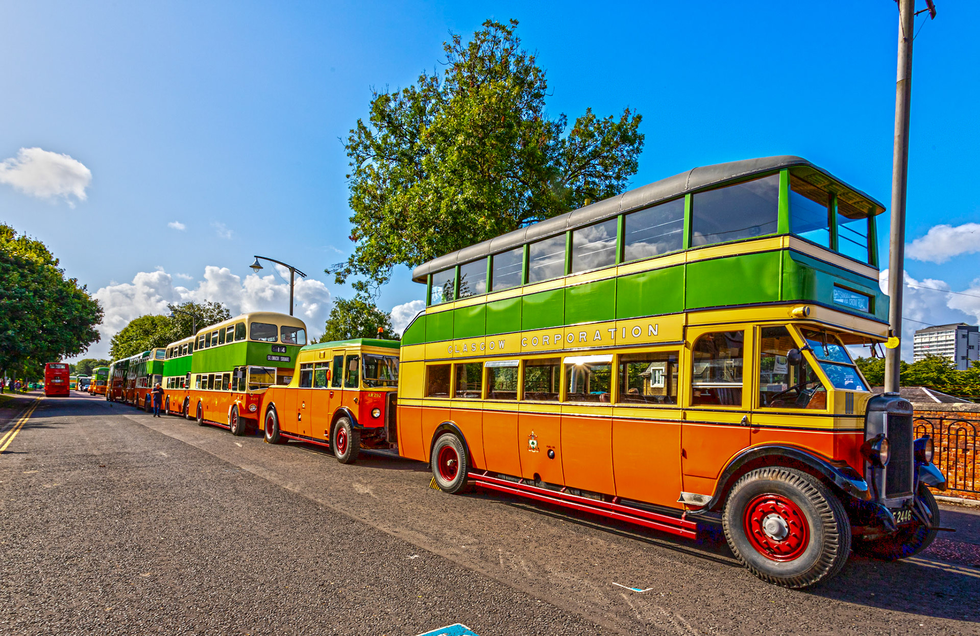 GE2446 Number: 111 1928 Leyland Titan - 100 years of Glasgow Corporation Motorbuses at the People's Palace Glasgow 03 August 2024
