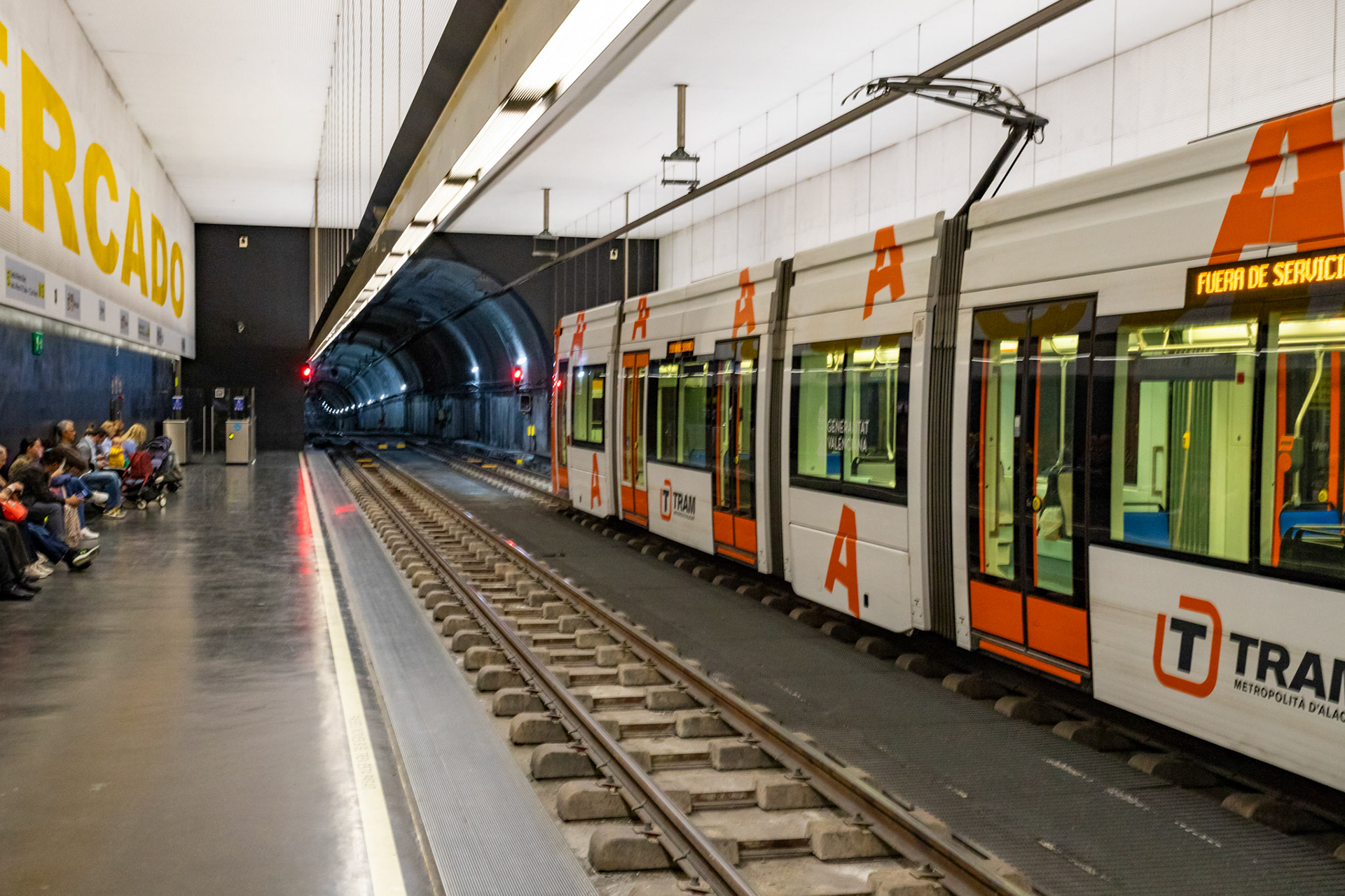 Underground Trams Alicante 21 March 2024