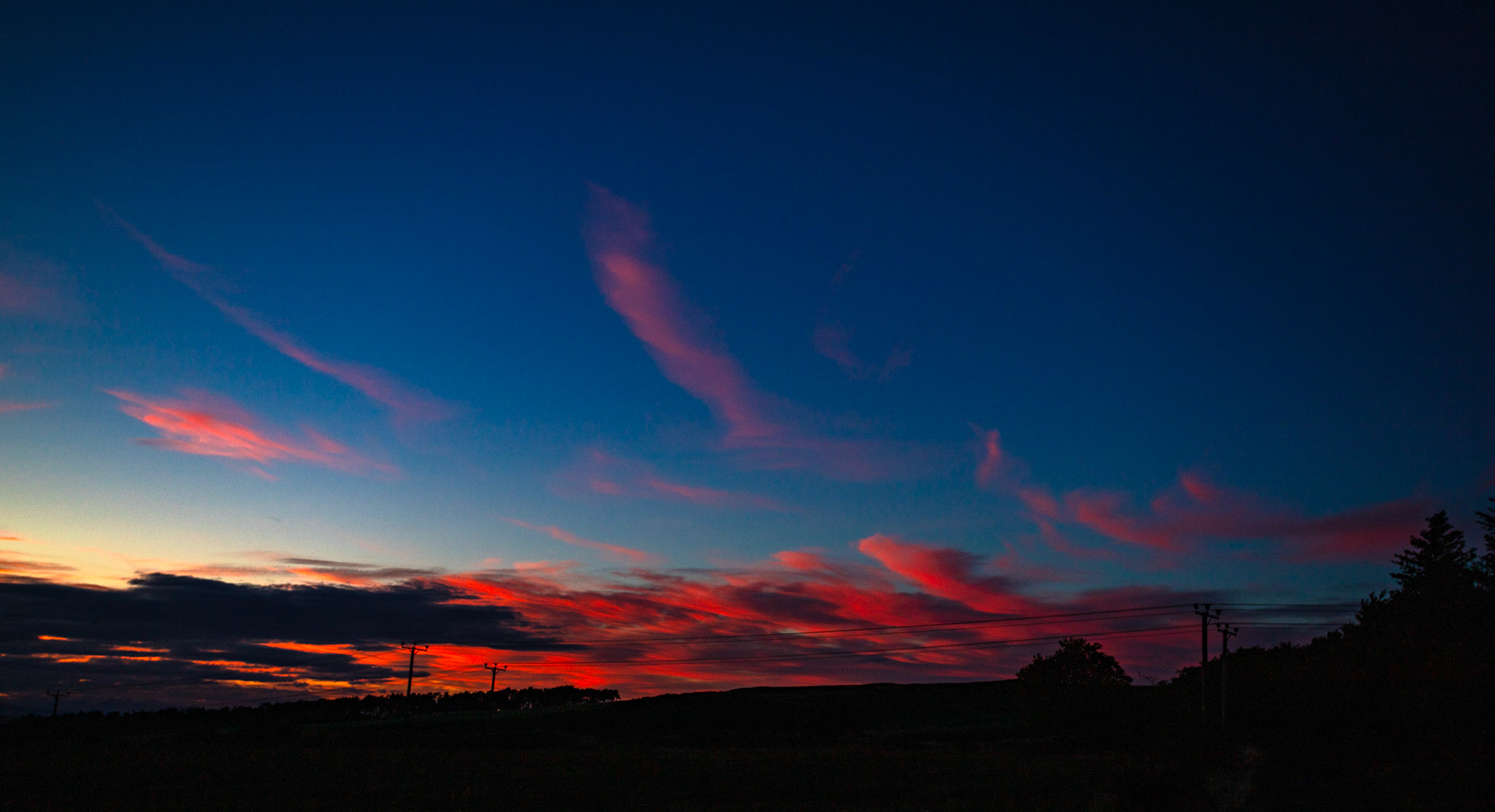 Sunset Bathgate Hills 16 Sept 2024