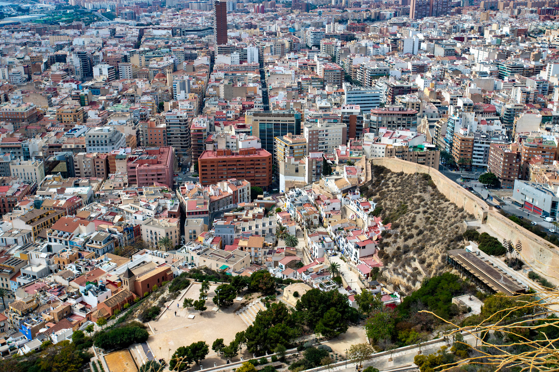 View from Santa Bárbara Castle, Alicante 20 March 2024