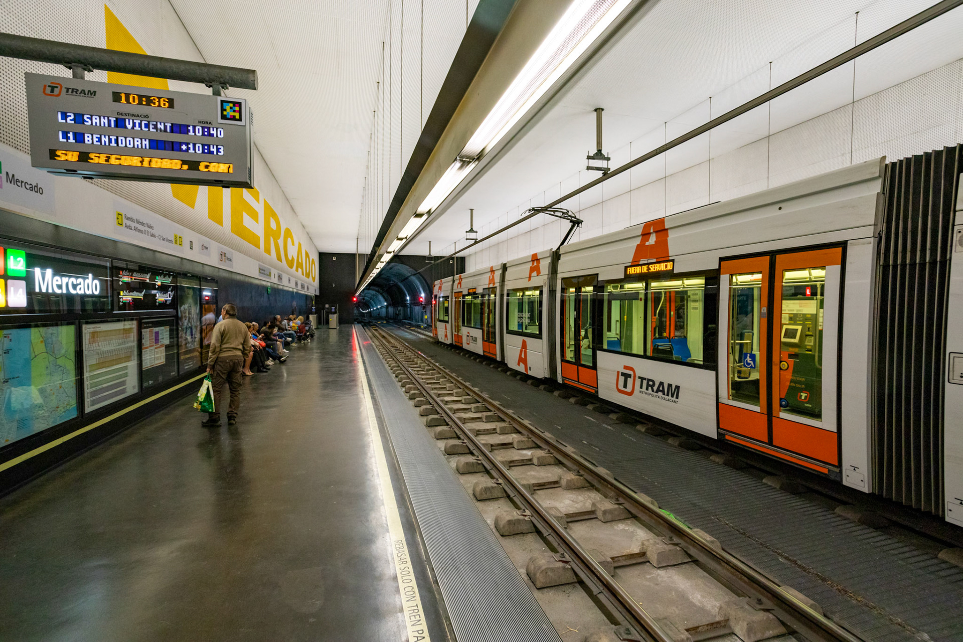 Underground Trams Alicante 21 March 2024