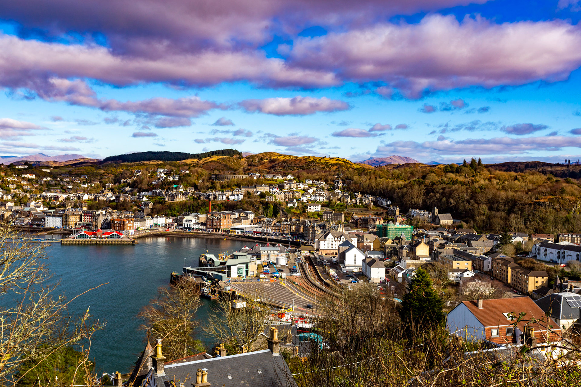 View from Pulpit Hill, Oban 25 February 2023