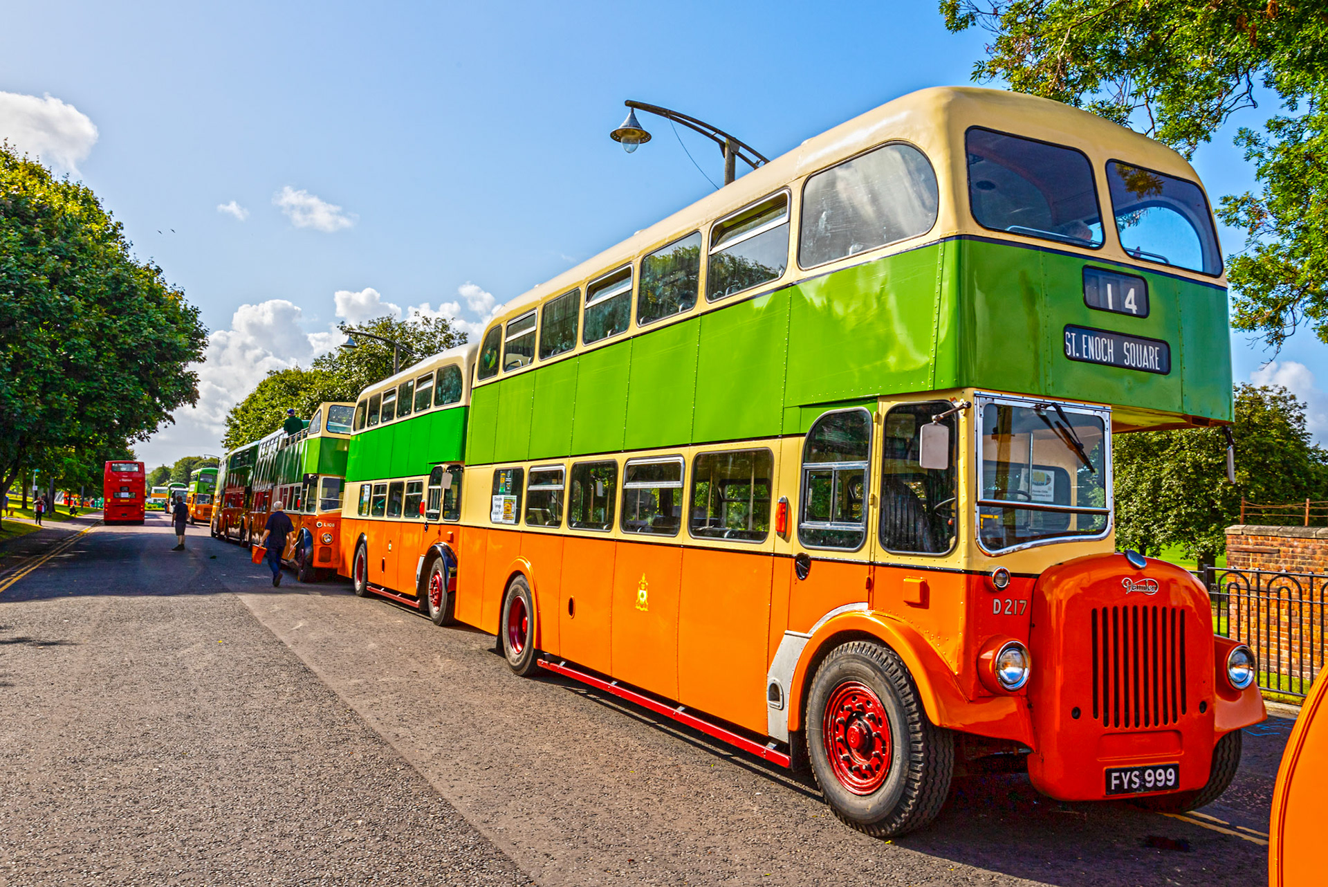 FYS999 Number: D217 Daimler CVD6  1959 - 100 years of Glasgow Corporation Motorbuses at the People's Palace Glasgow 03 August 2024