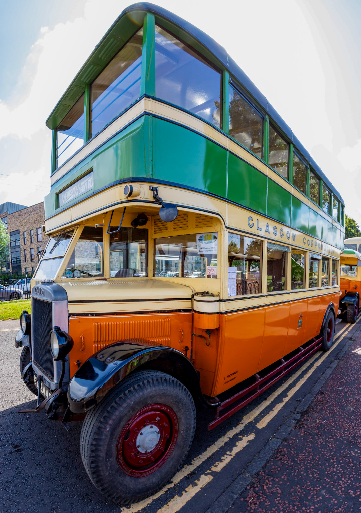 GE2446 Number: 111 1928 Leyland Titan - 100 years of Glasgow Corporation Motorbuses at the People's Palace Glasgow 03 August 2024