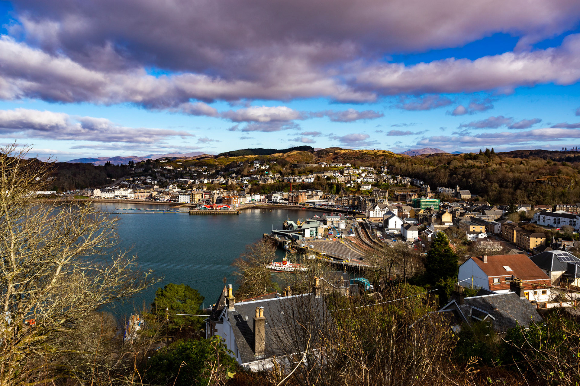 View from Pulpit Hill, Oban 25 February 2023