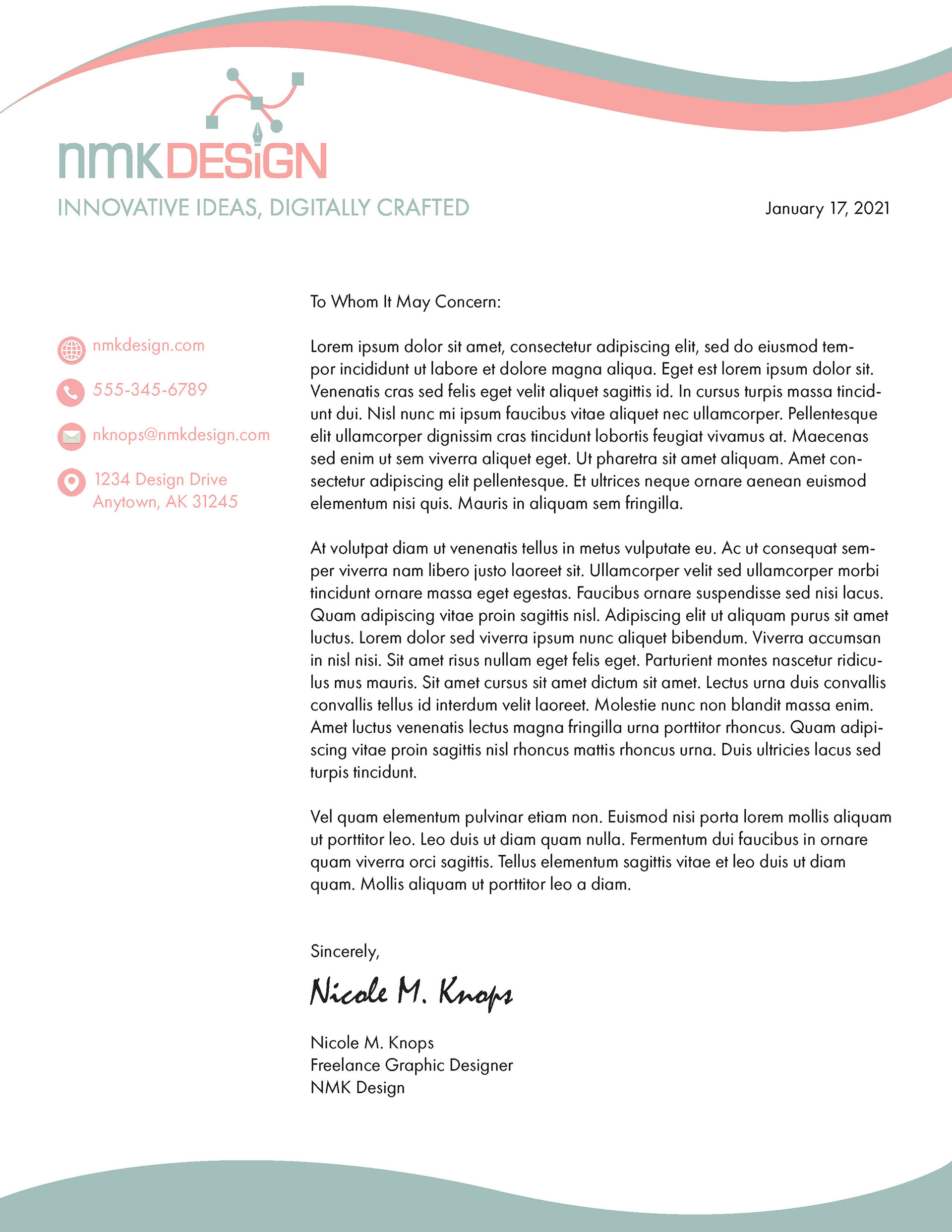 Previous Letterhead Design
