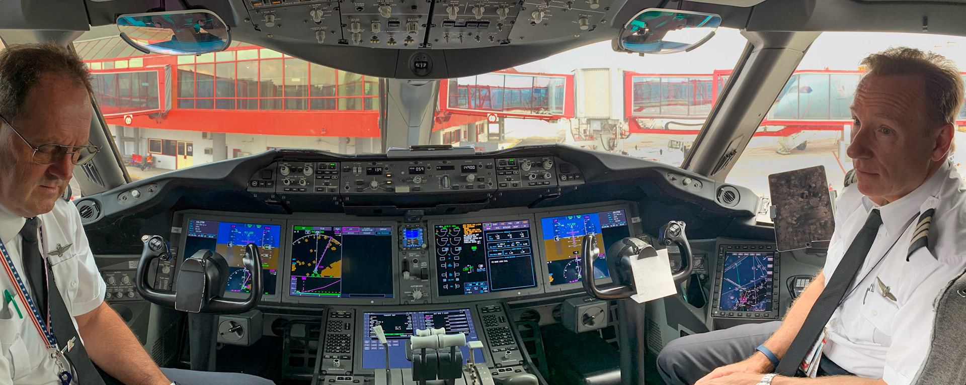 Cockpit visit