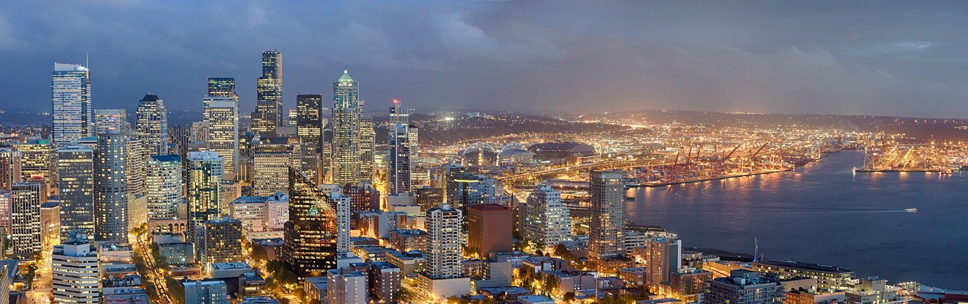 Seattle at night