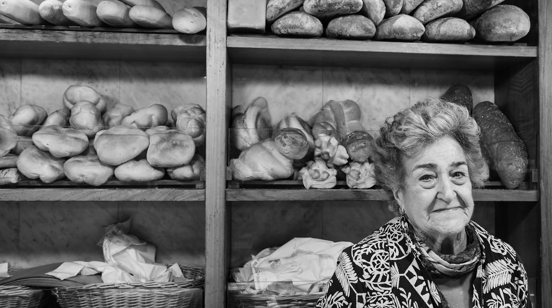 Bakery owner in Florence, Italy