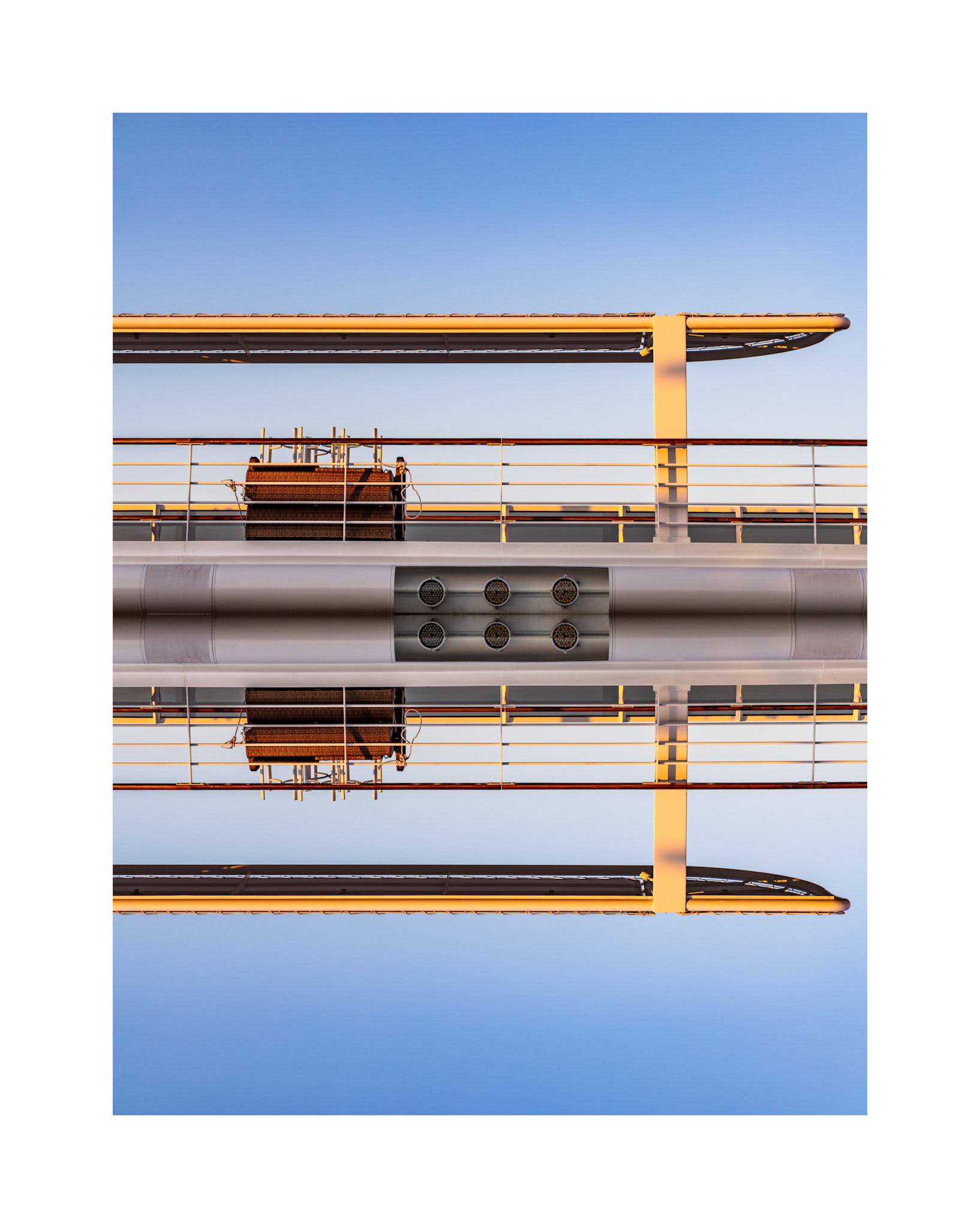 Cruise ship reflection