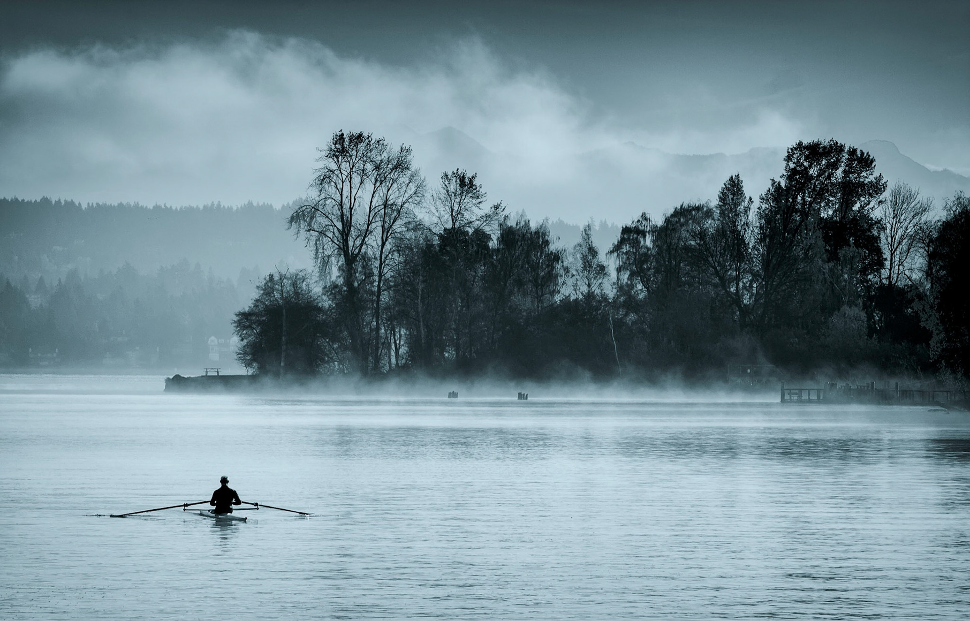 Morning row, Seattle