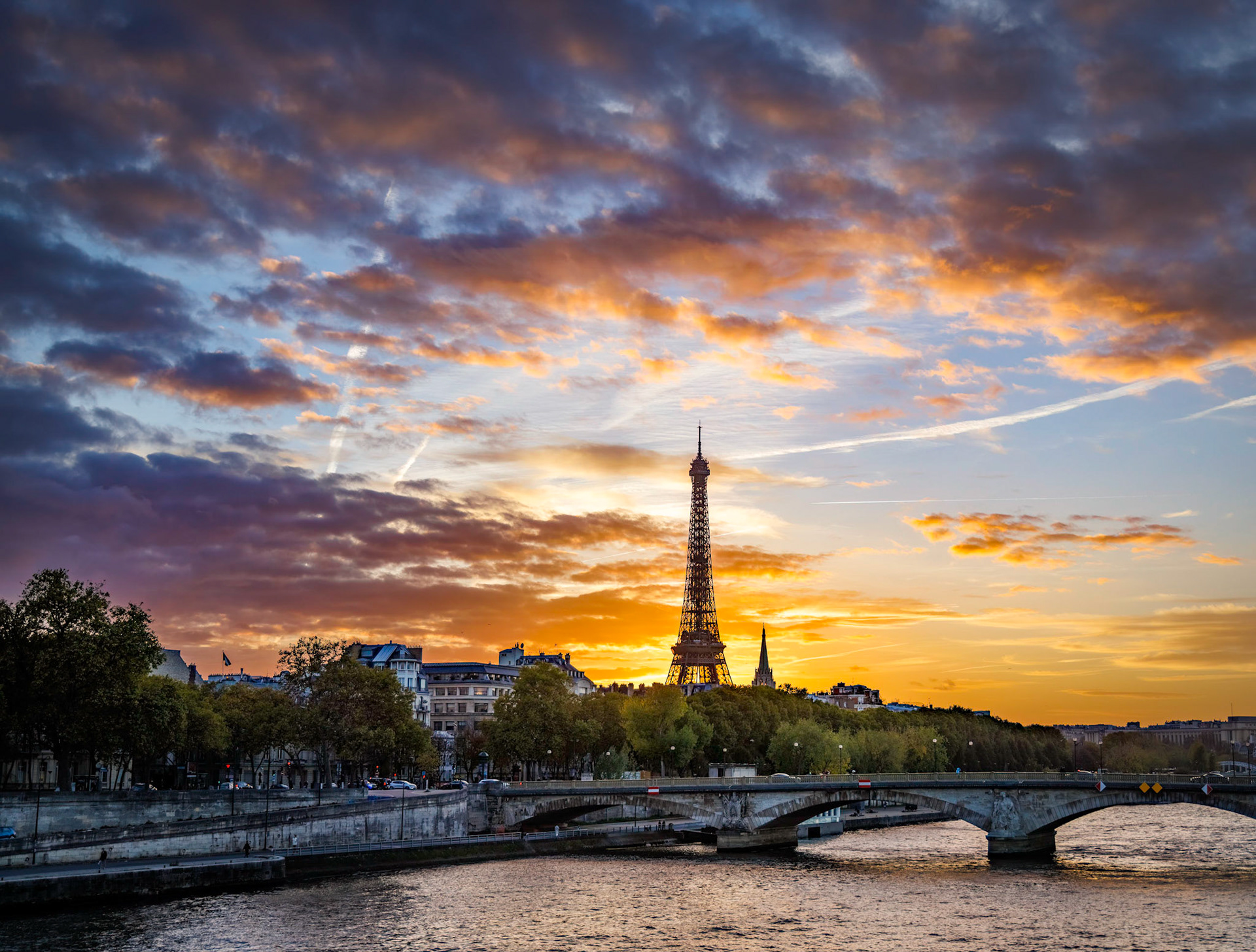 Sunset, Paris