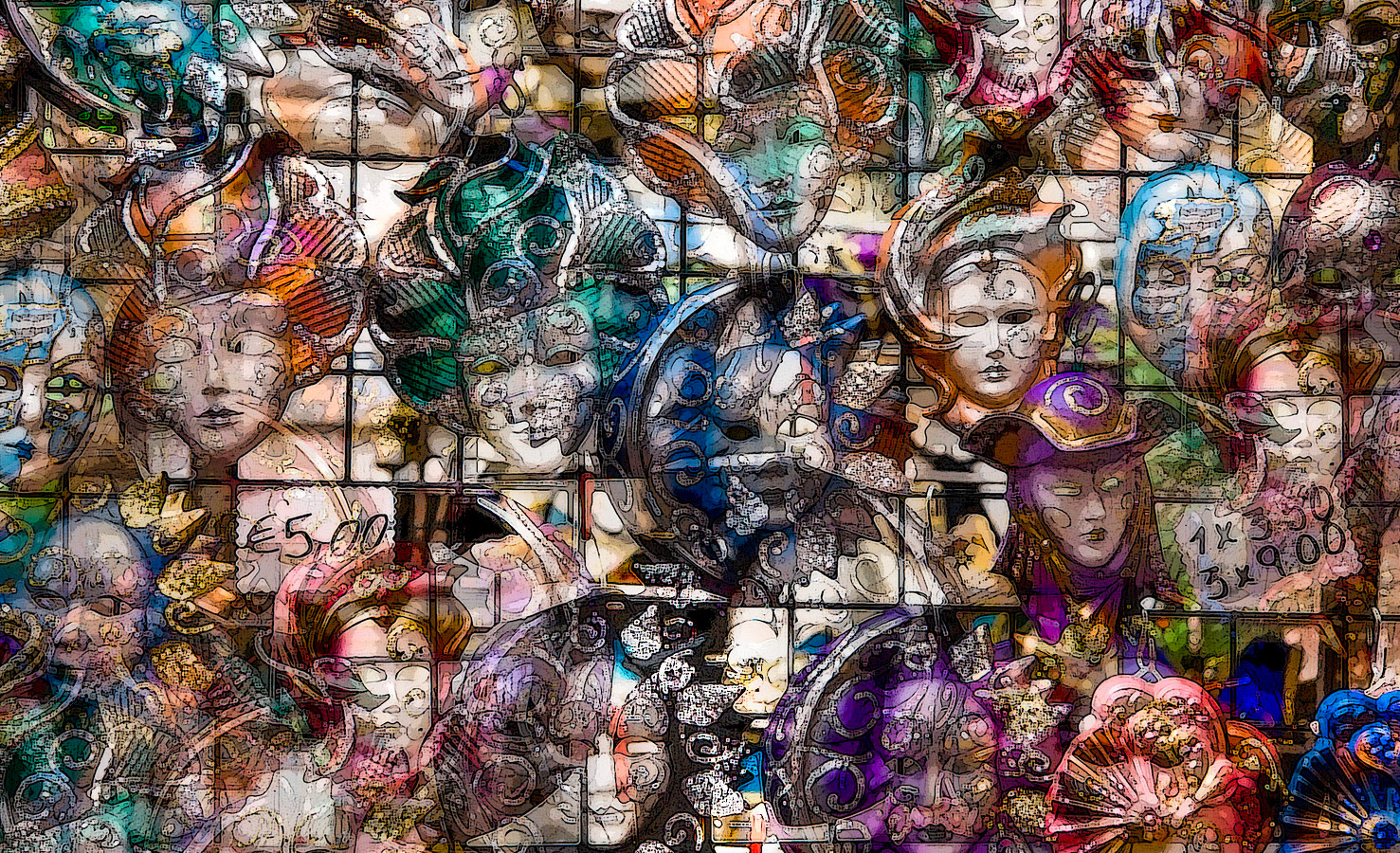 Venetian souvenir masks