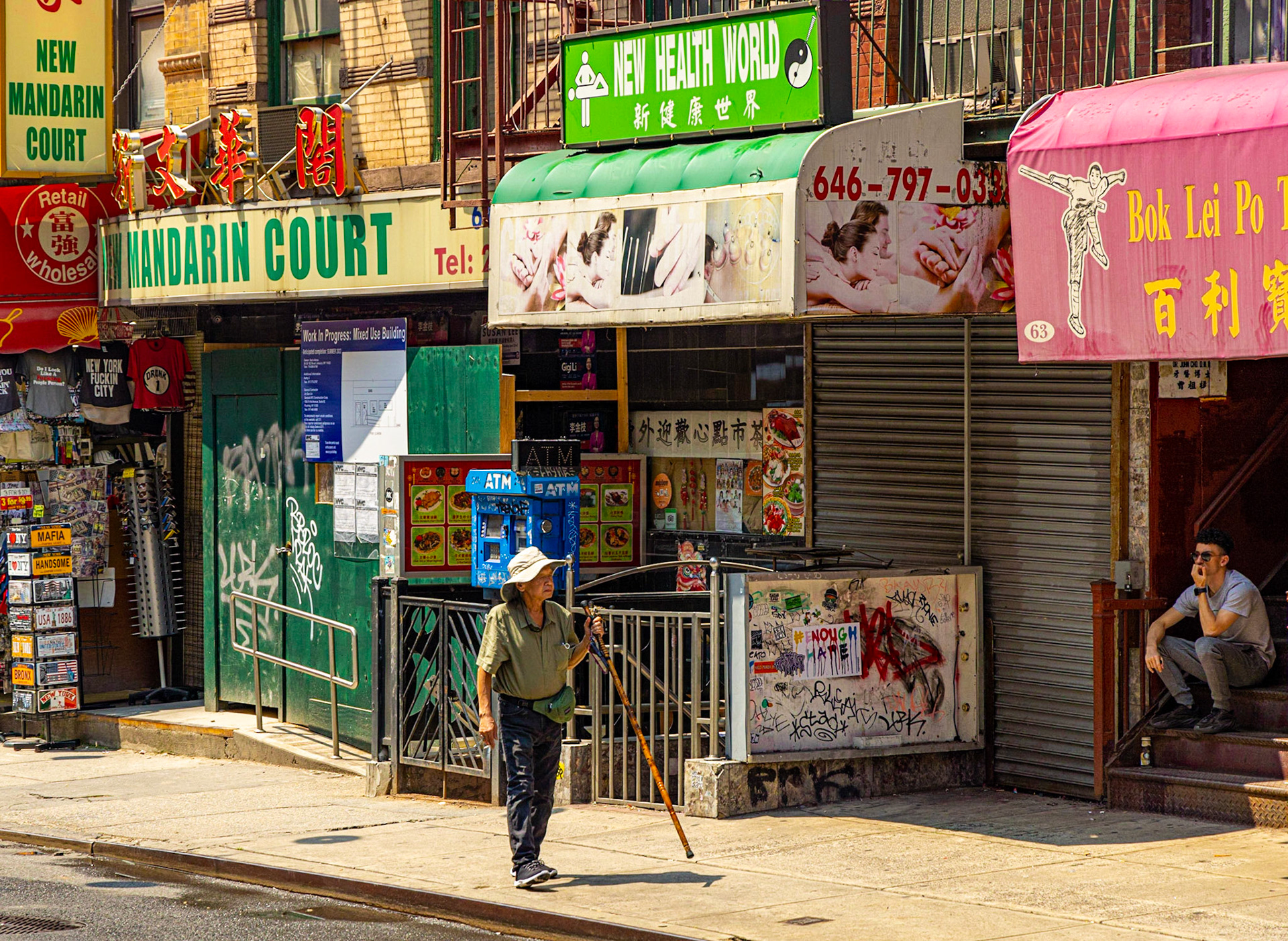 Elder walk, Chinatown NYC