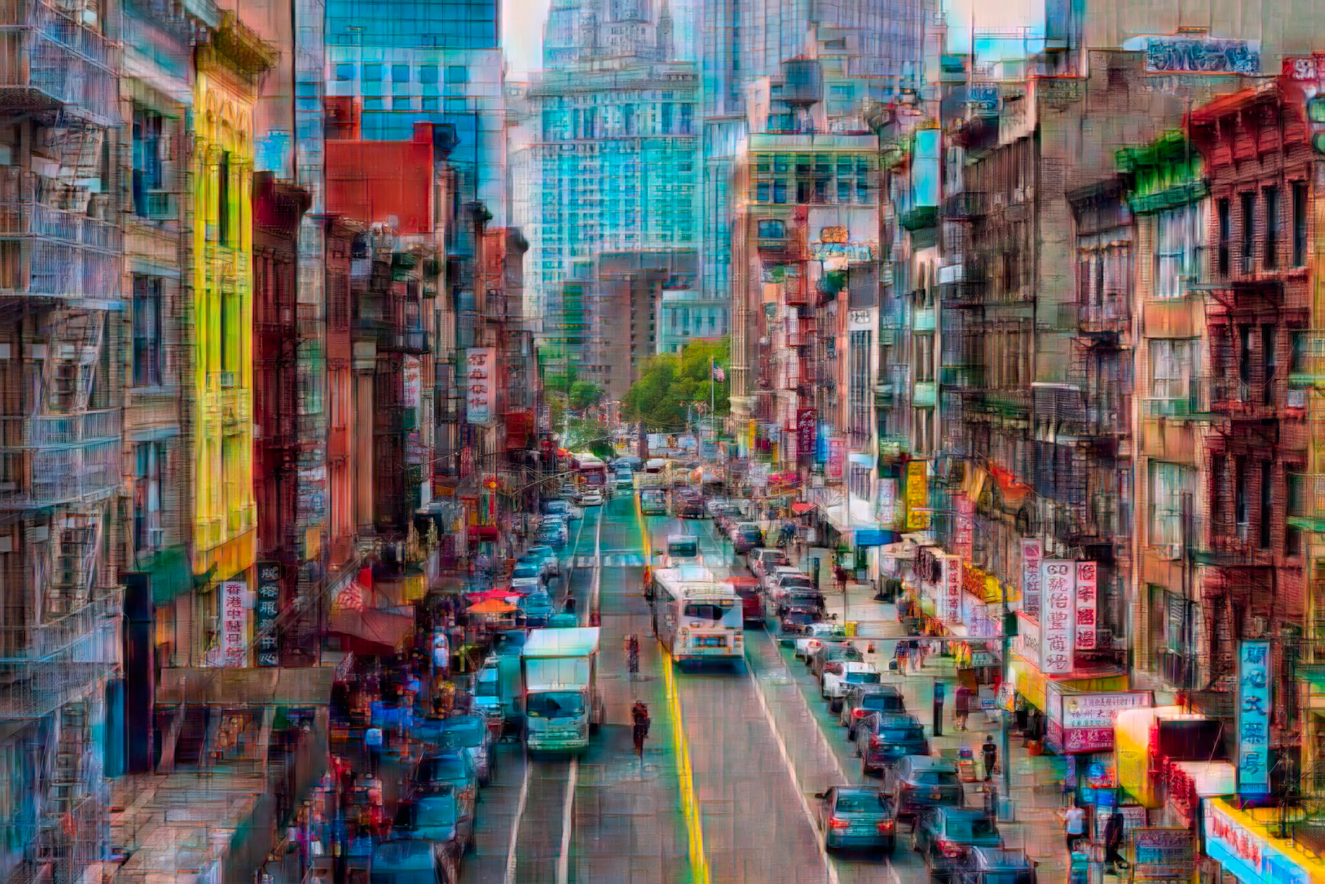Chinatown abstract (New York City)