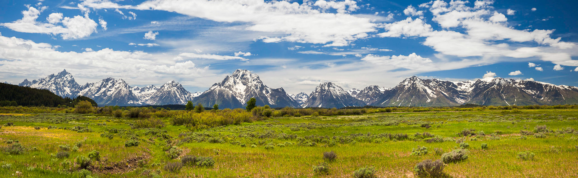 Teton mountain peaks