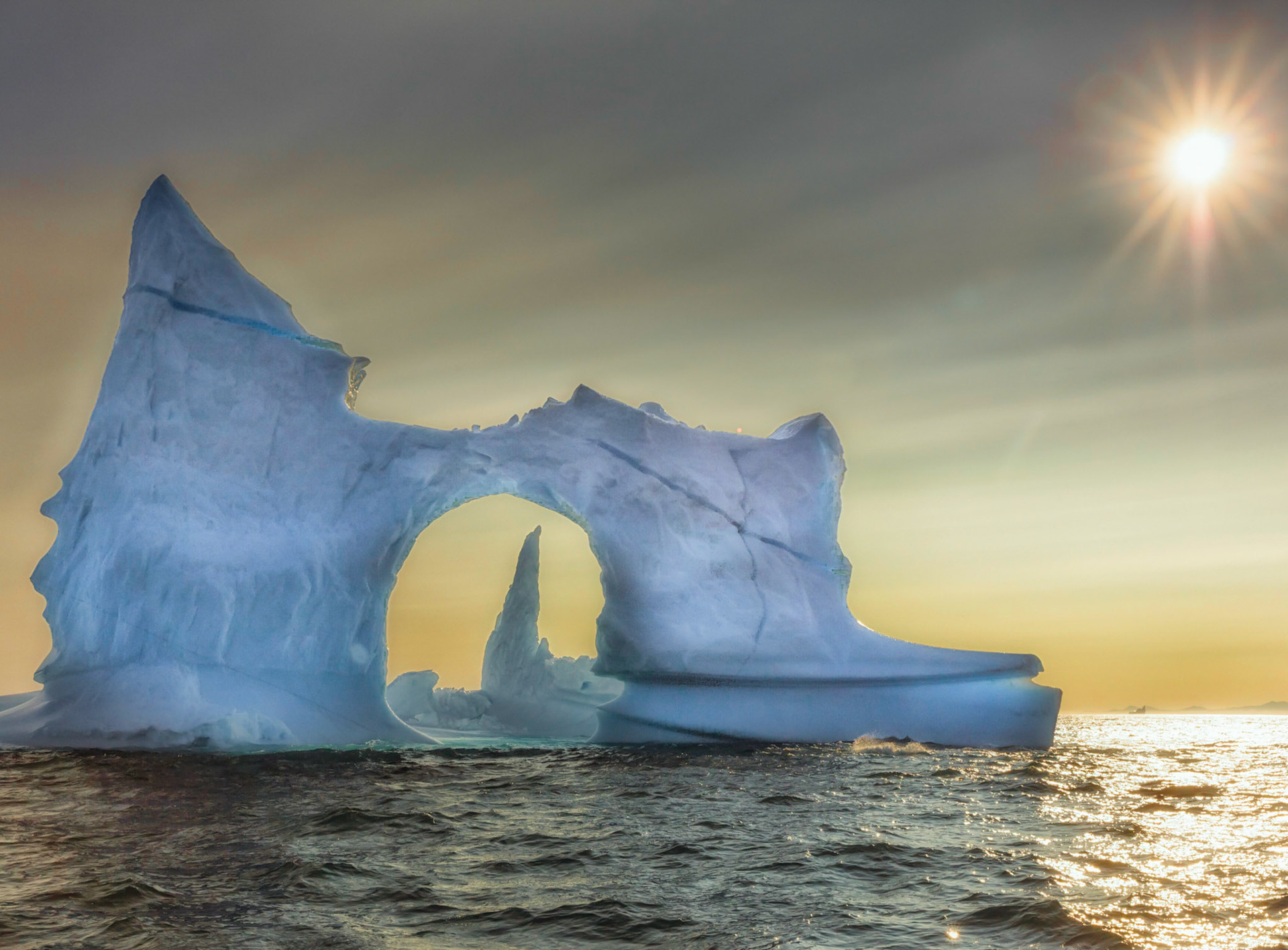 Sunset and Icebergs - Greenland